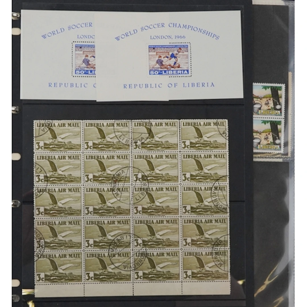 Good collection of 19th century and later stamps of Liberia ...