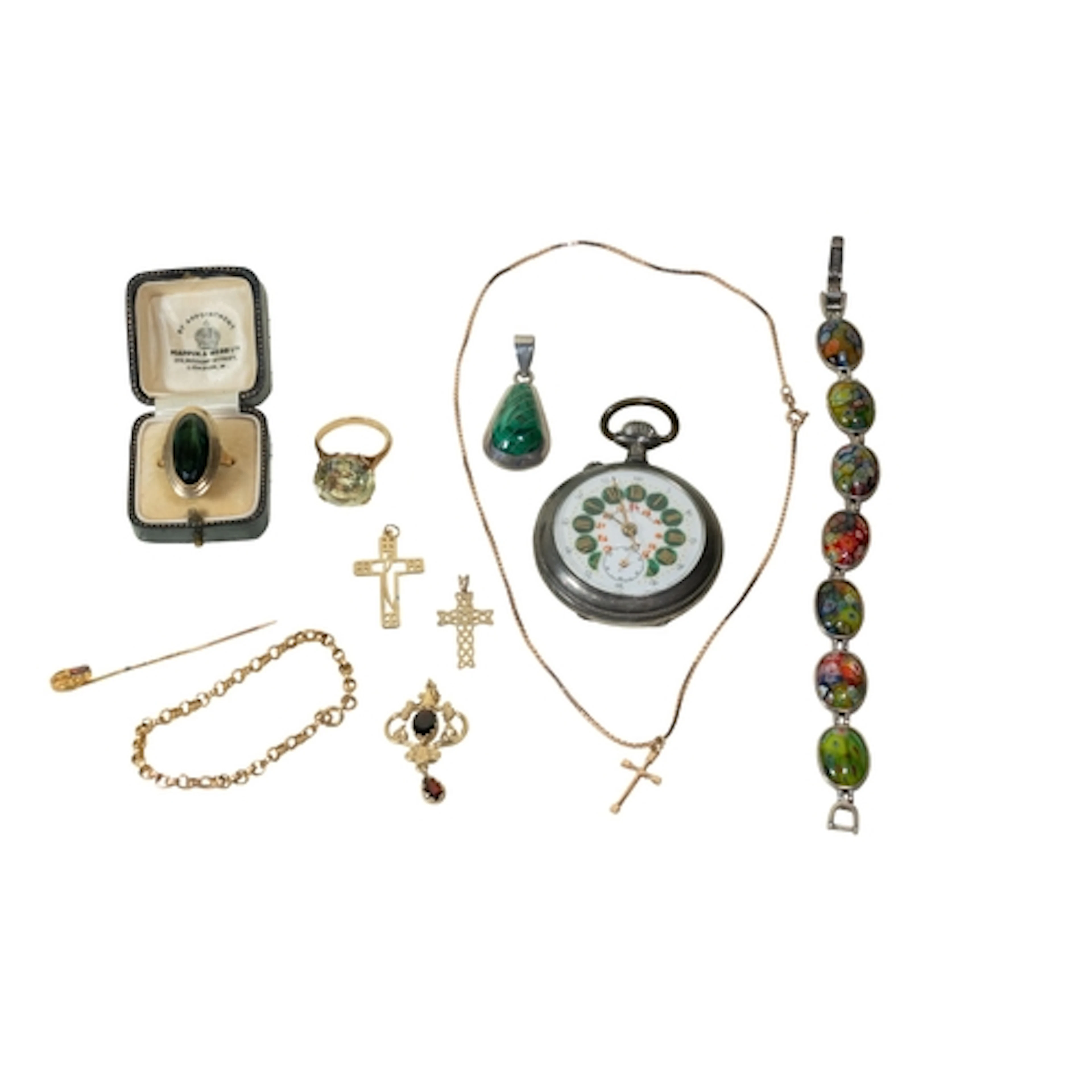 A mixed collection of jewellery to include a group of 9ct ye...