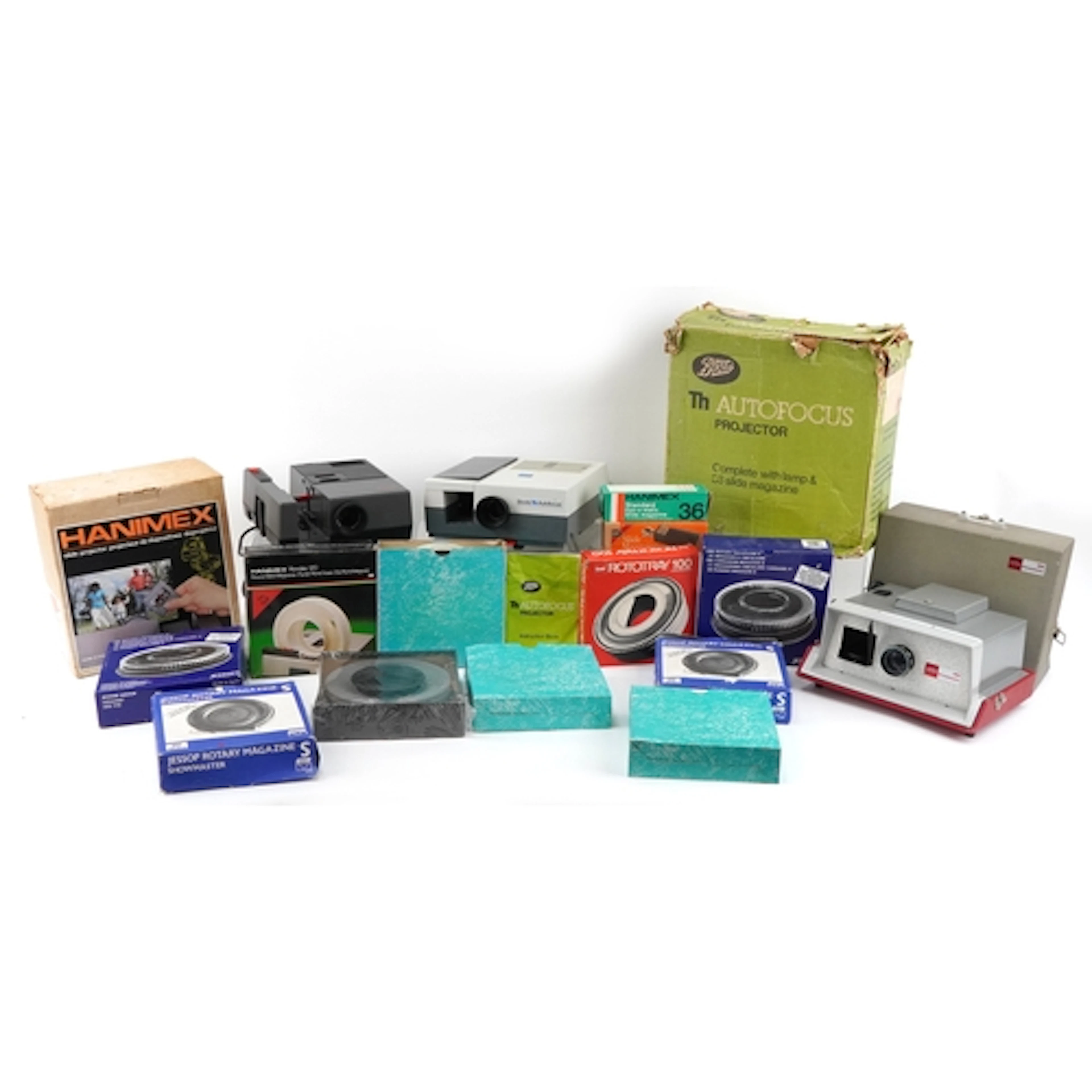 Vintage camera photographic equipment including Prinzmatic 5...