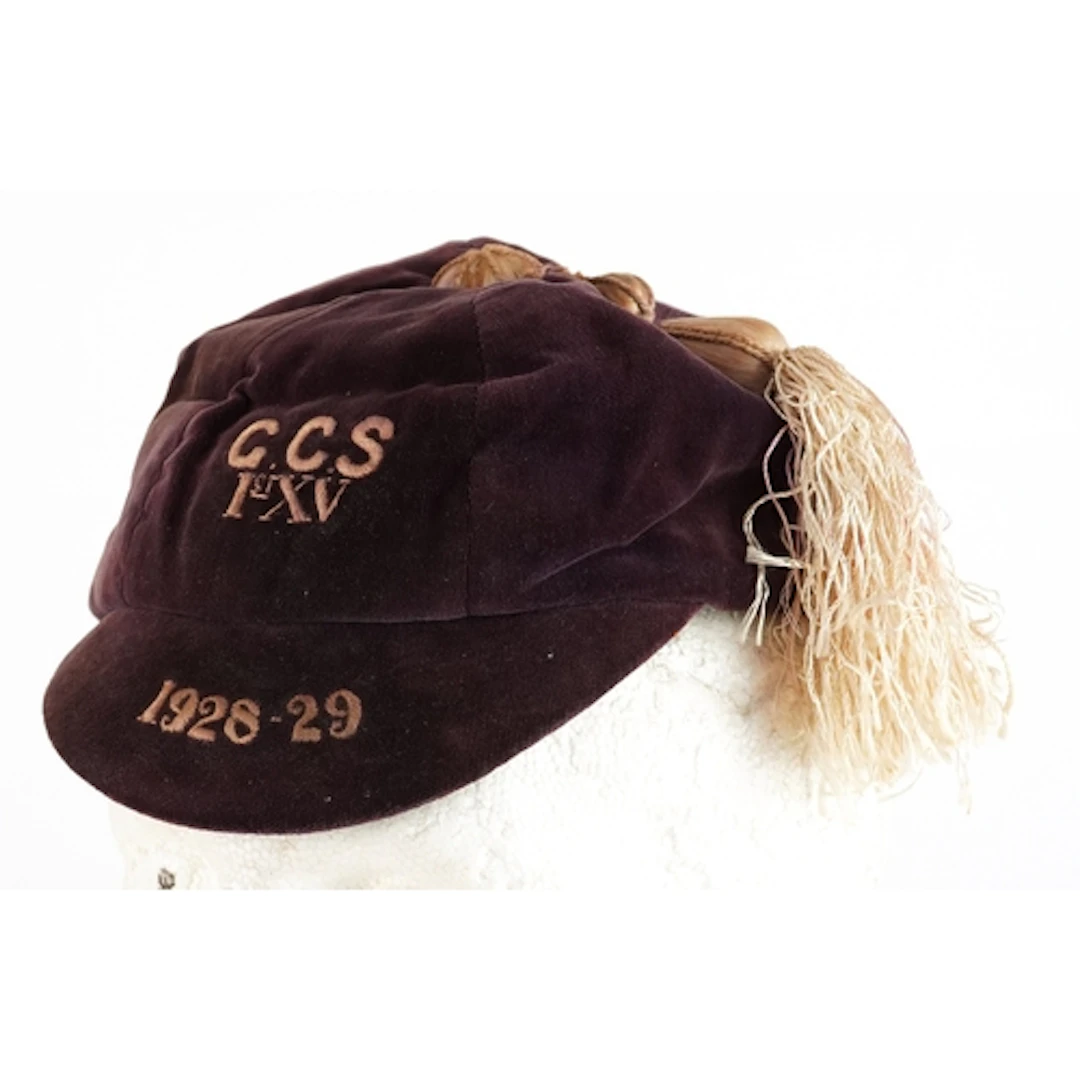 Early 20th century purple velvet sporting honours dated 1928...