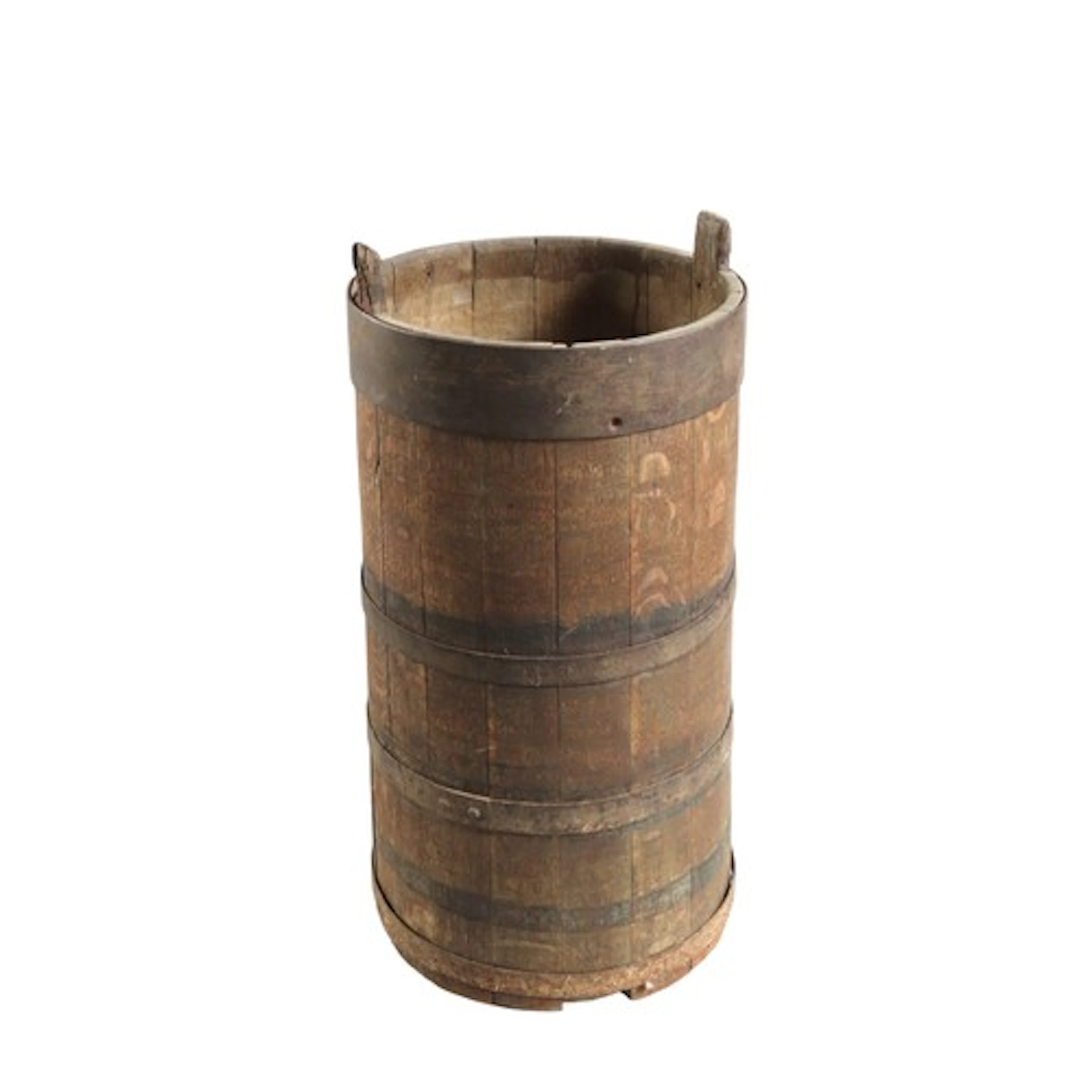 A COOPERED STICK STAND 72 cm high x 34 cm diam