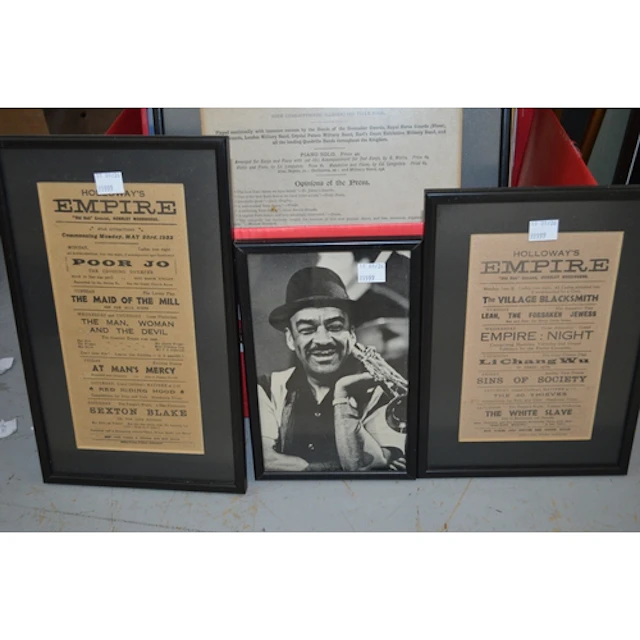 Quantity of music related prints, including framed sheet mus...