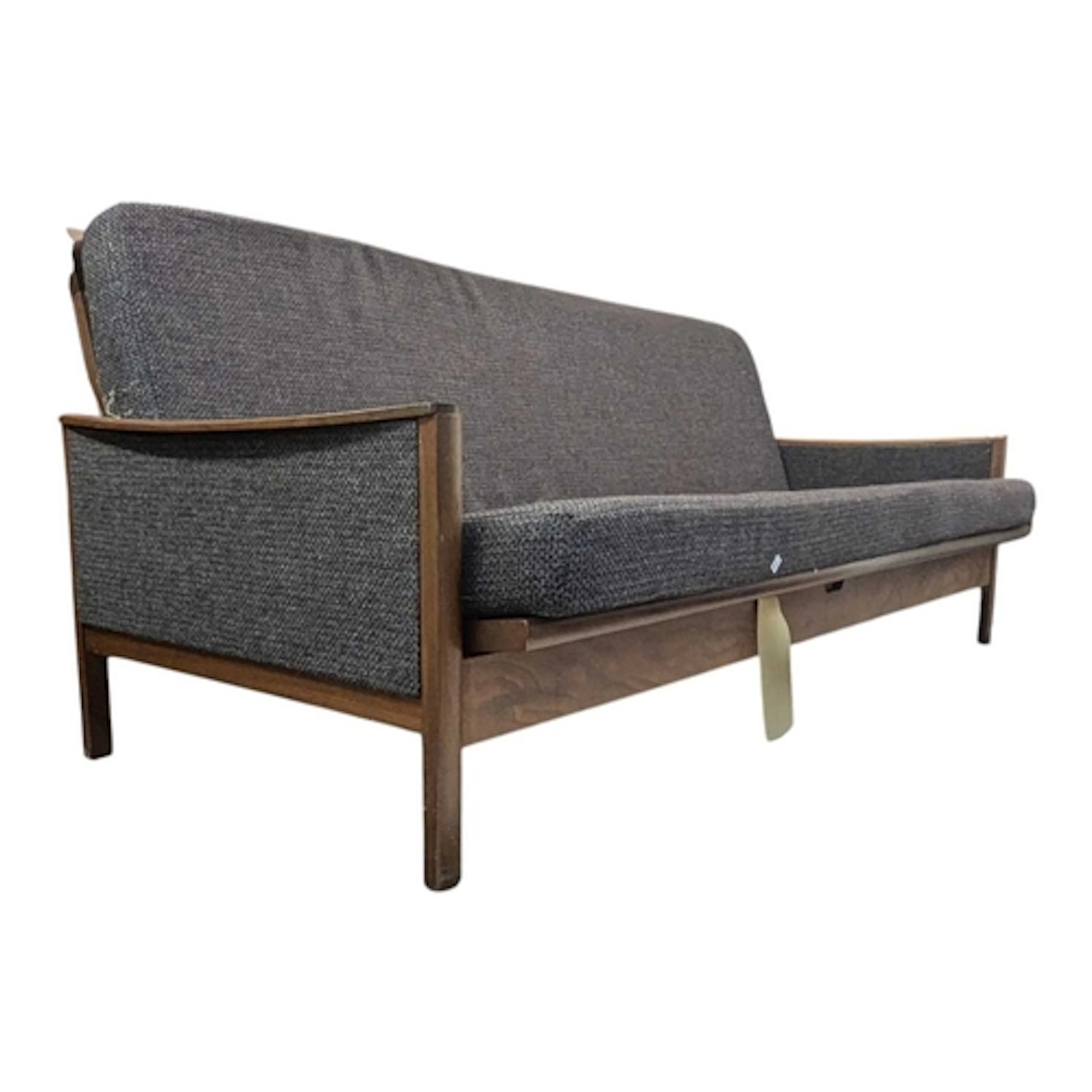 Danish Modern Design - A mid century teak show wood frame so...
