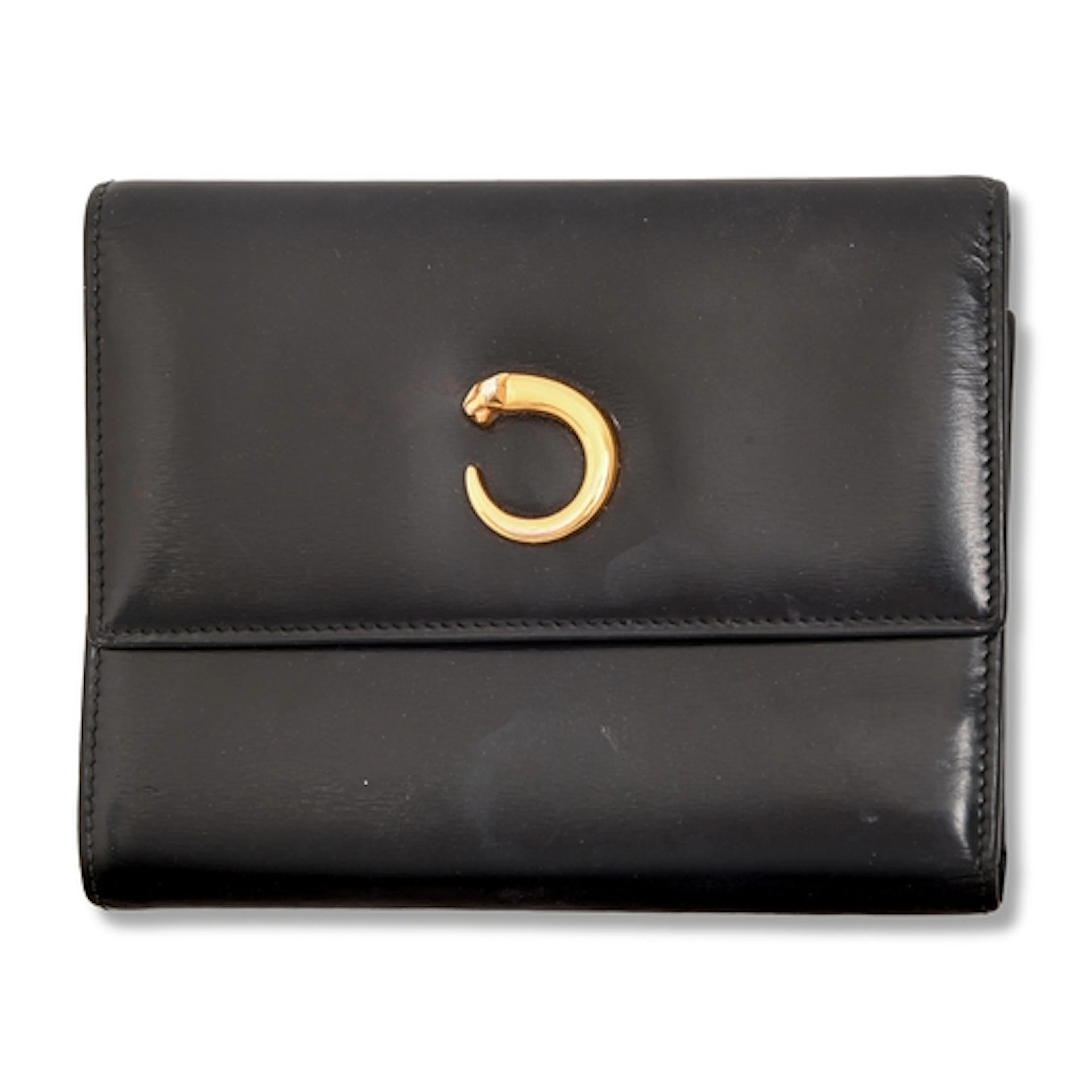 Fashion. A Cartier Panthère leather purse, 14 x ...
