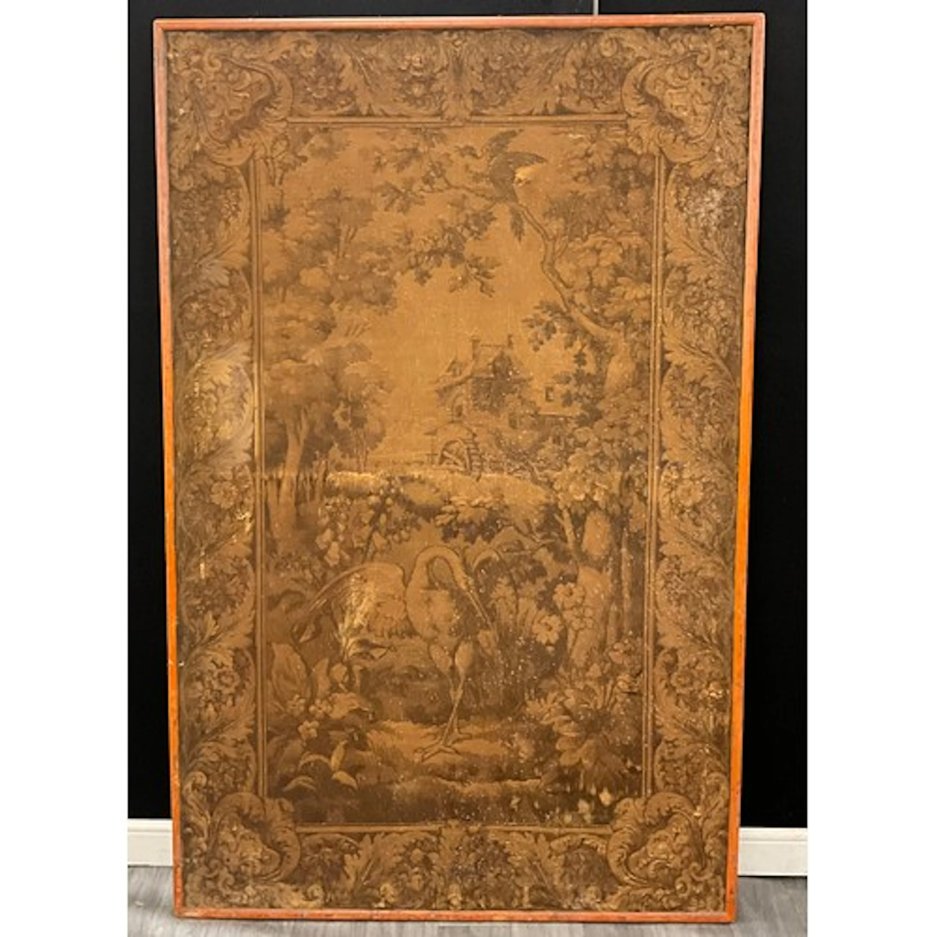An early 20th century machine woven Tapestry, featuring larg...