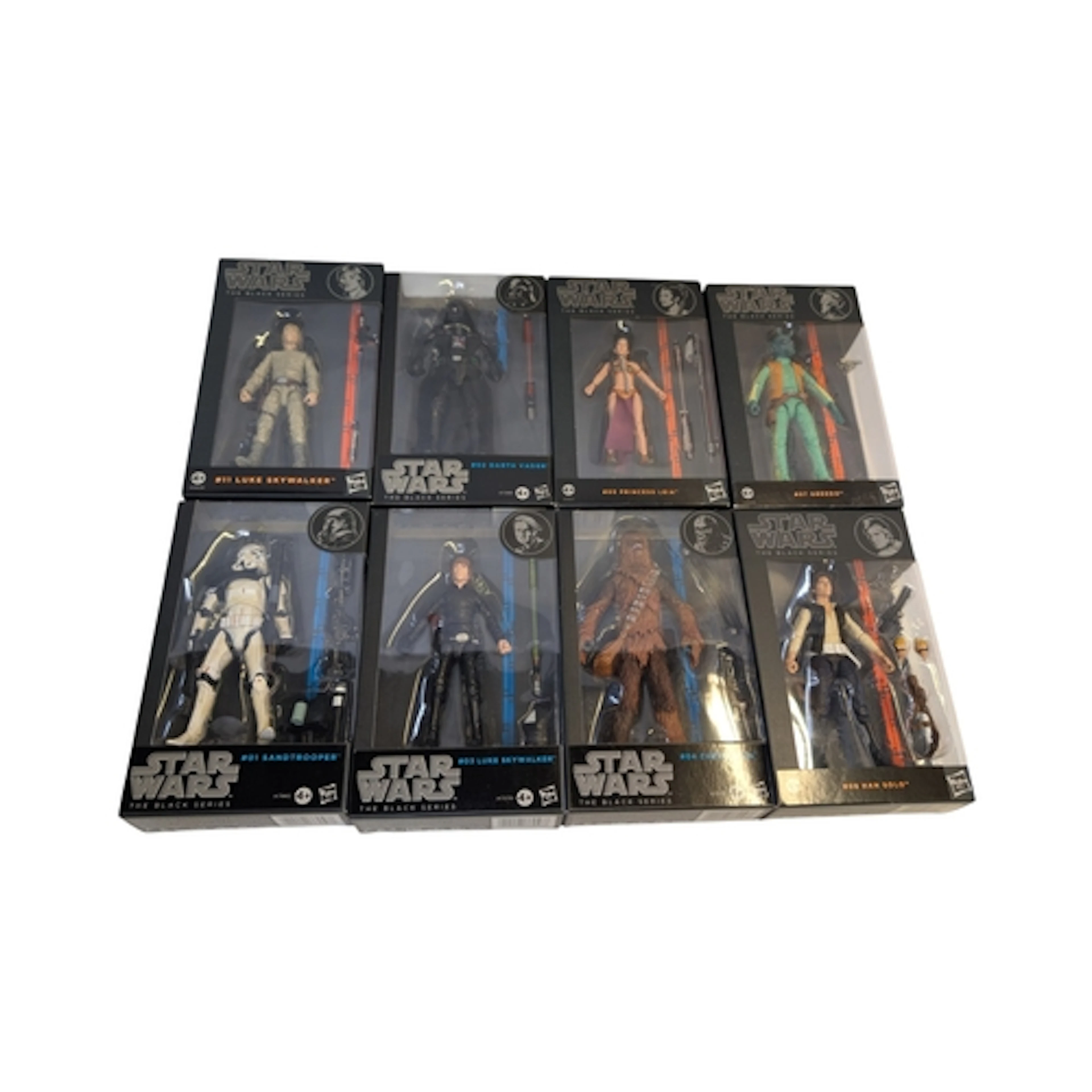 8 x Star Wars The Black Series 6" action figures by Hasbro: ...