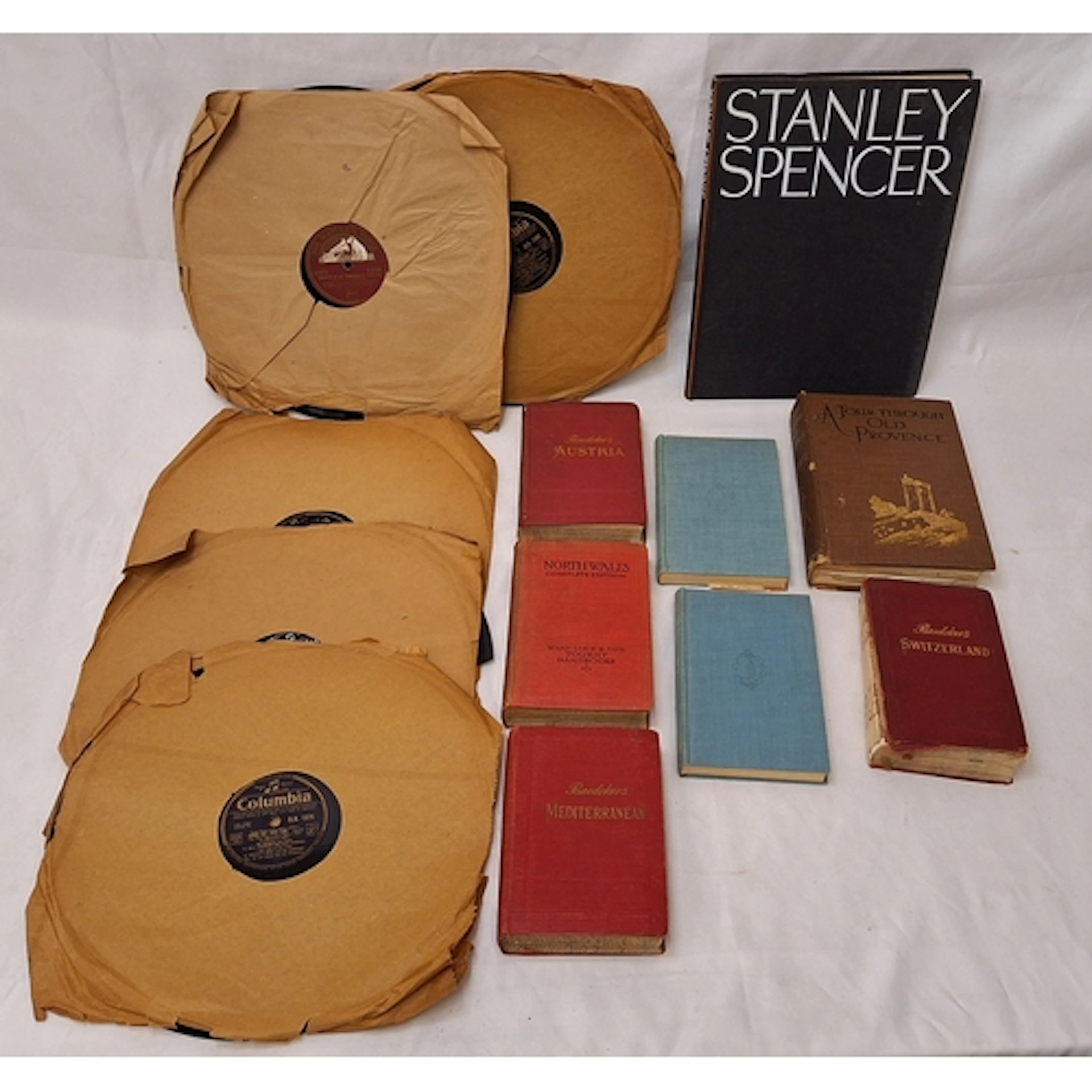 Books incl. A Tour through Old Provence, Artist Stanley Spen...