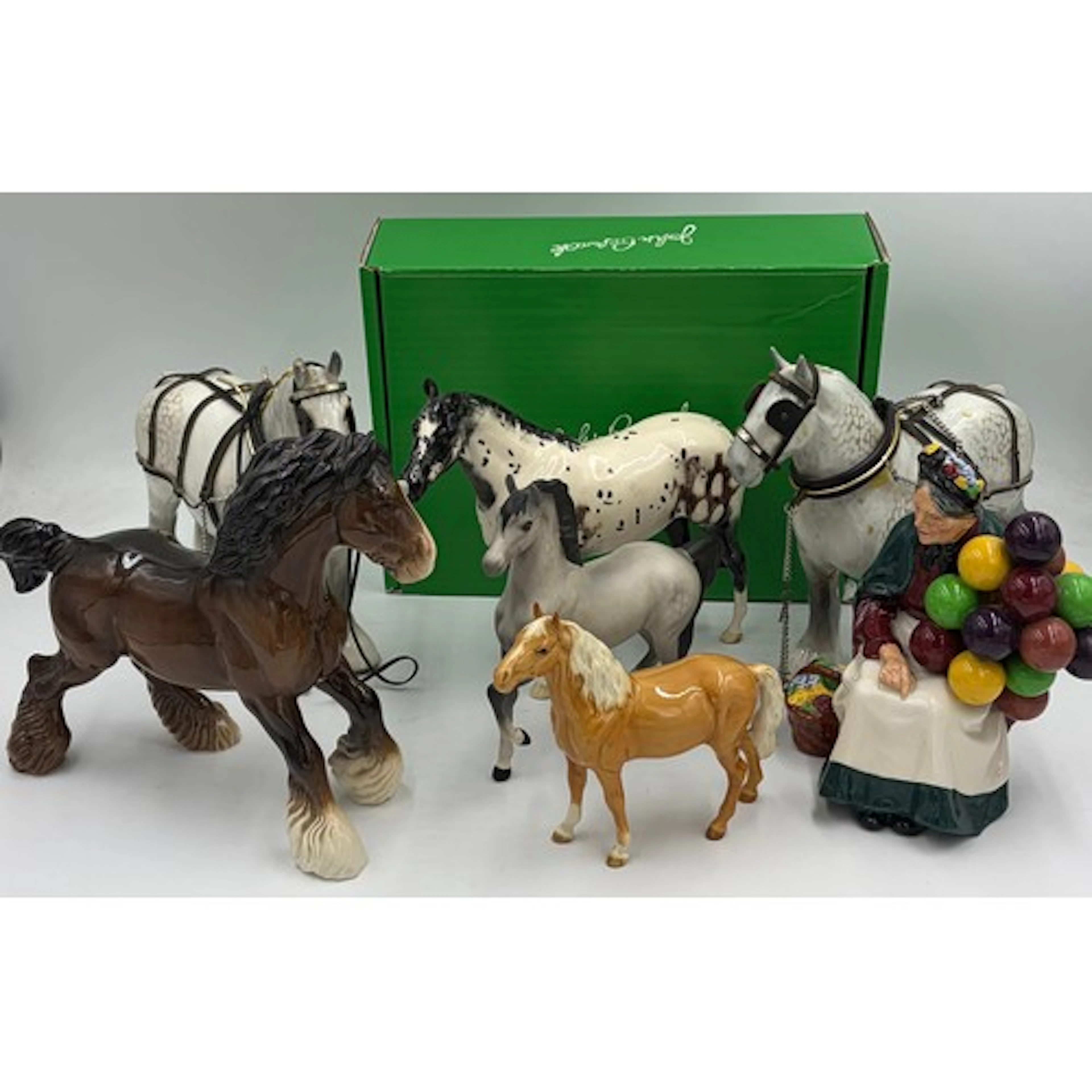 A collection of Beswick horses to include Appaloosa, palomin...