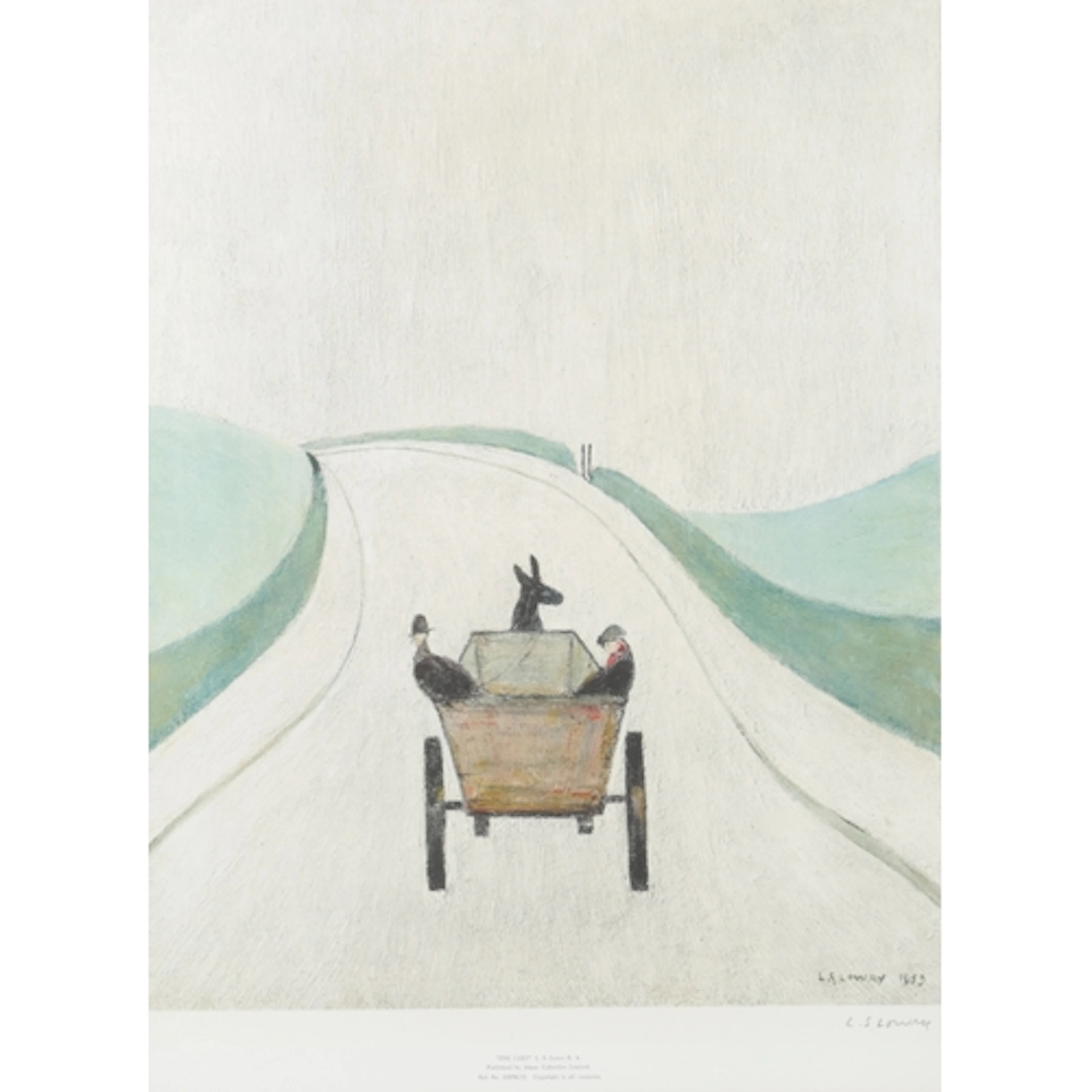 § Laurence Stephen Lowry RBA RA (1887-1976) 'The Cart' circ...