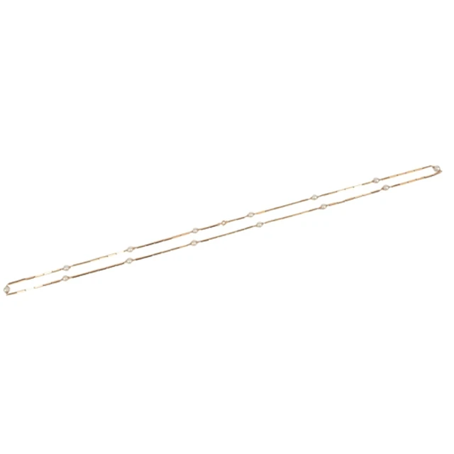A gold and untested pearl longchain, mid 20th century, compo...