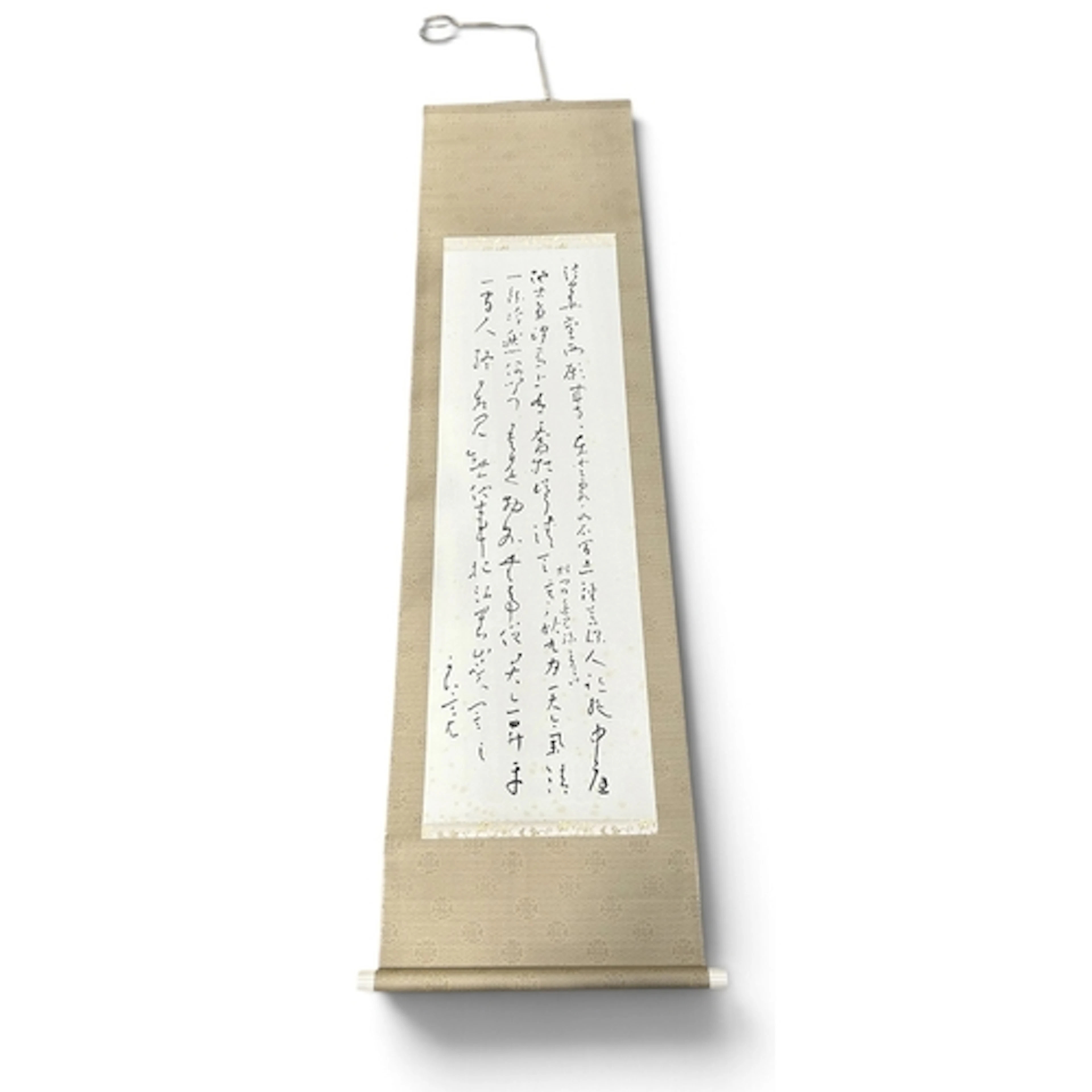 THREE CHINESE AND JAPANESE SCROLLS To include calligraphic w...