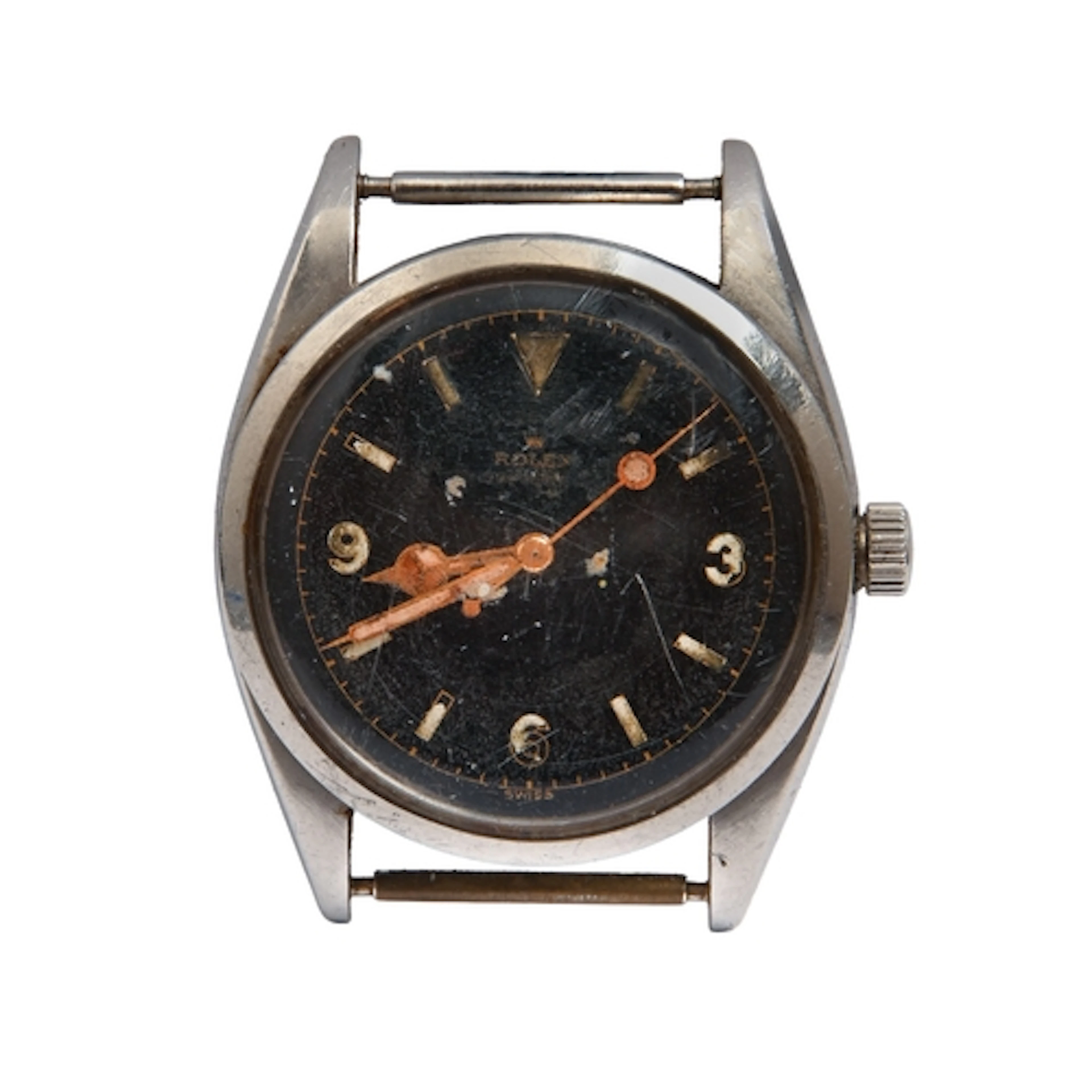 A Rolex stainless steel 'bubble back' wristwatch, Oyster Exp...