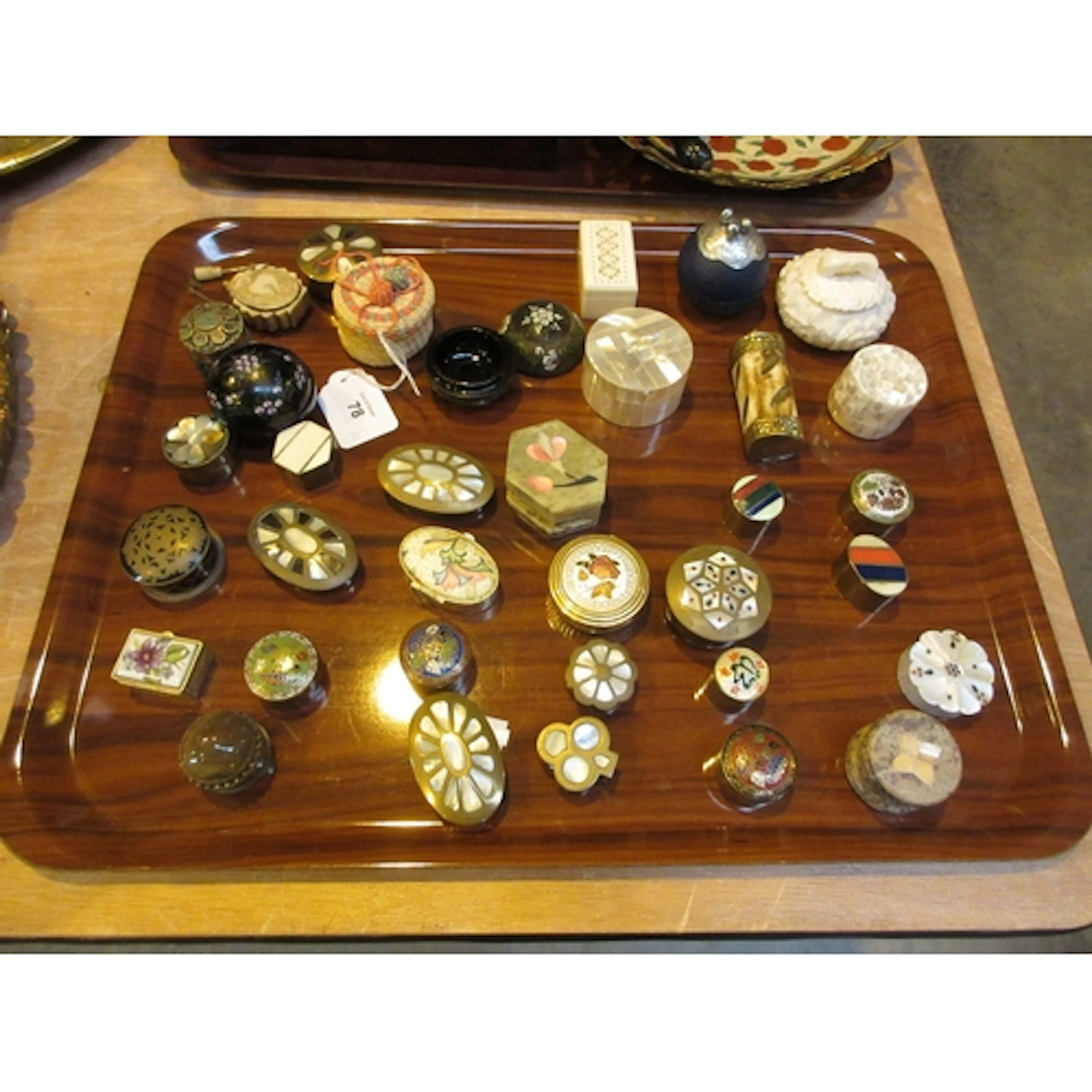 Collection of Trinket Boxes and Snuff Bottles