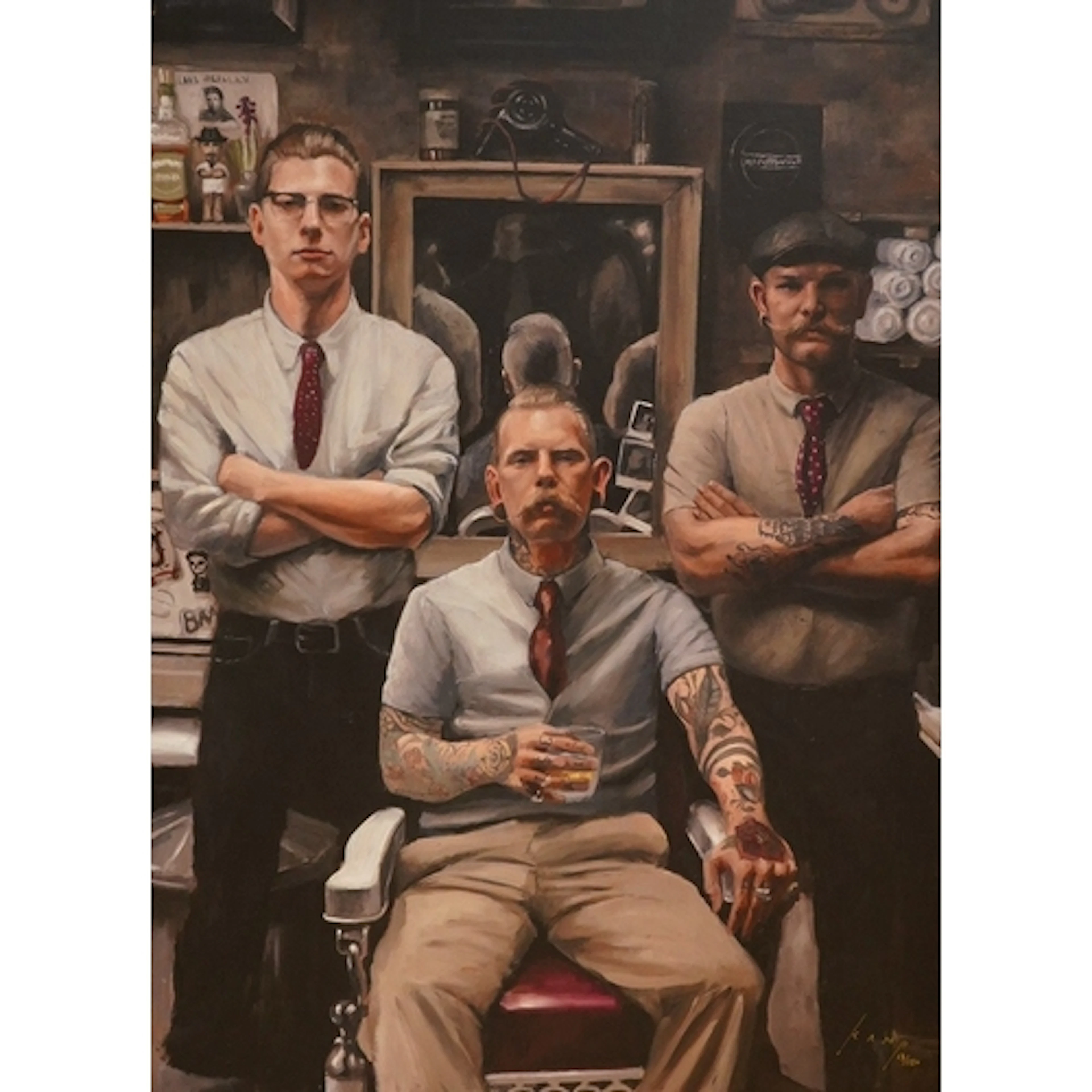Vincent Kamp (contemporary), 'Thy Barber', signed, numbered ...
