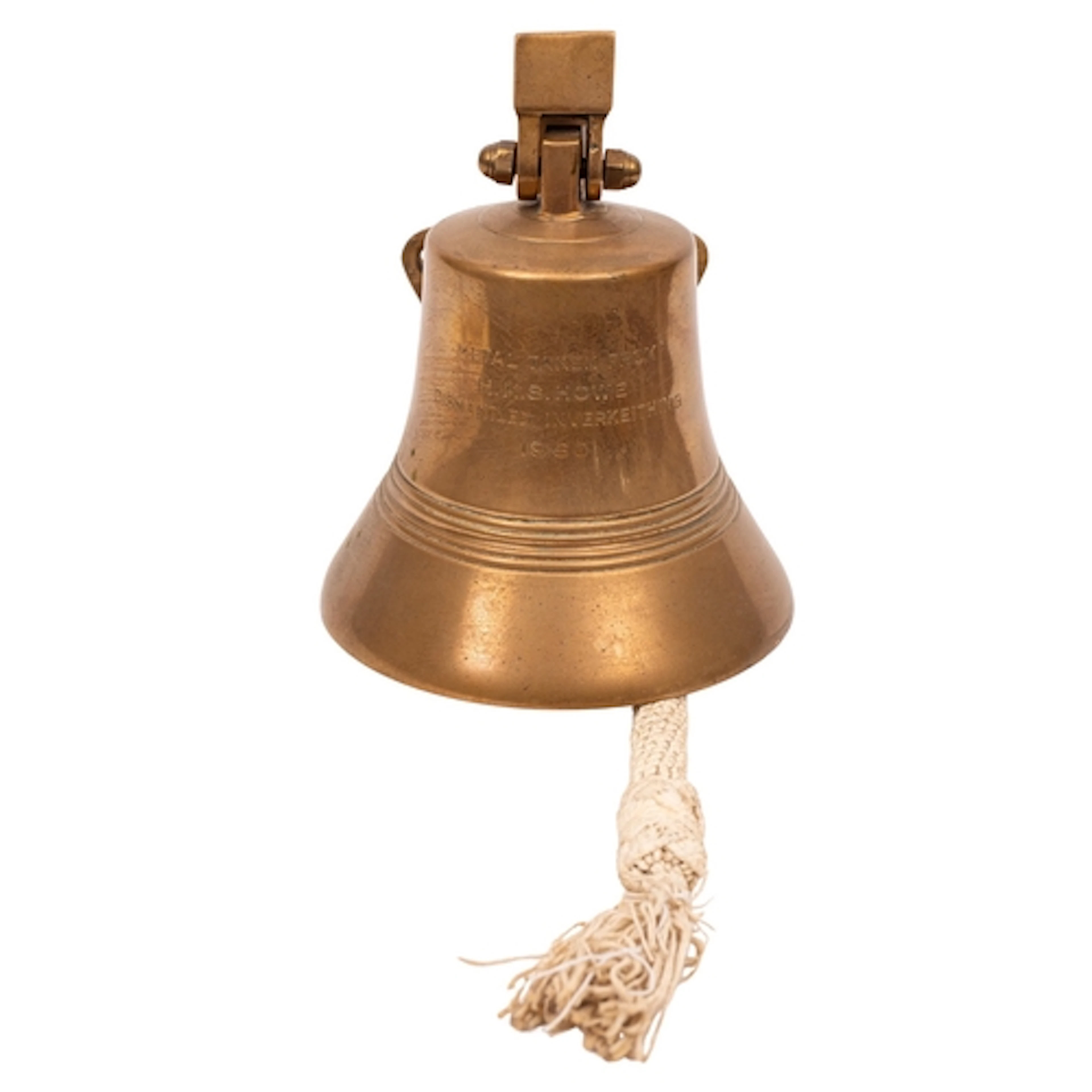 A ship's bell constructed from metal taken from The Royal Na...