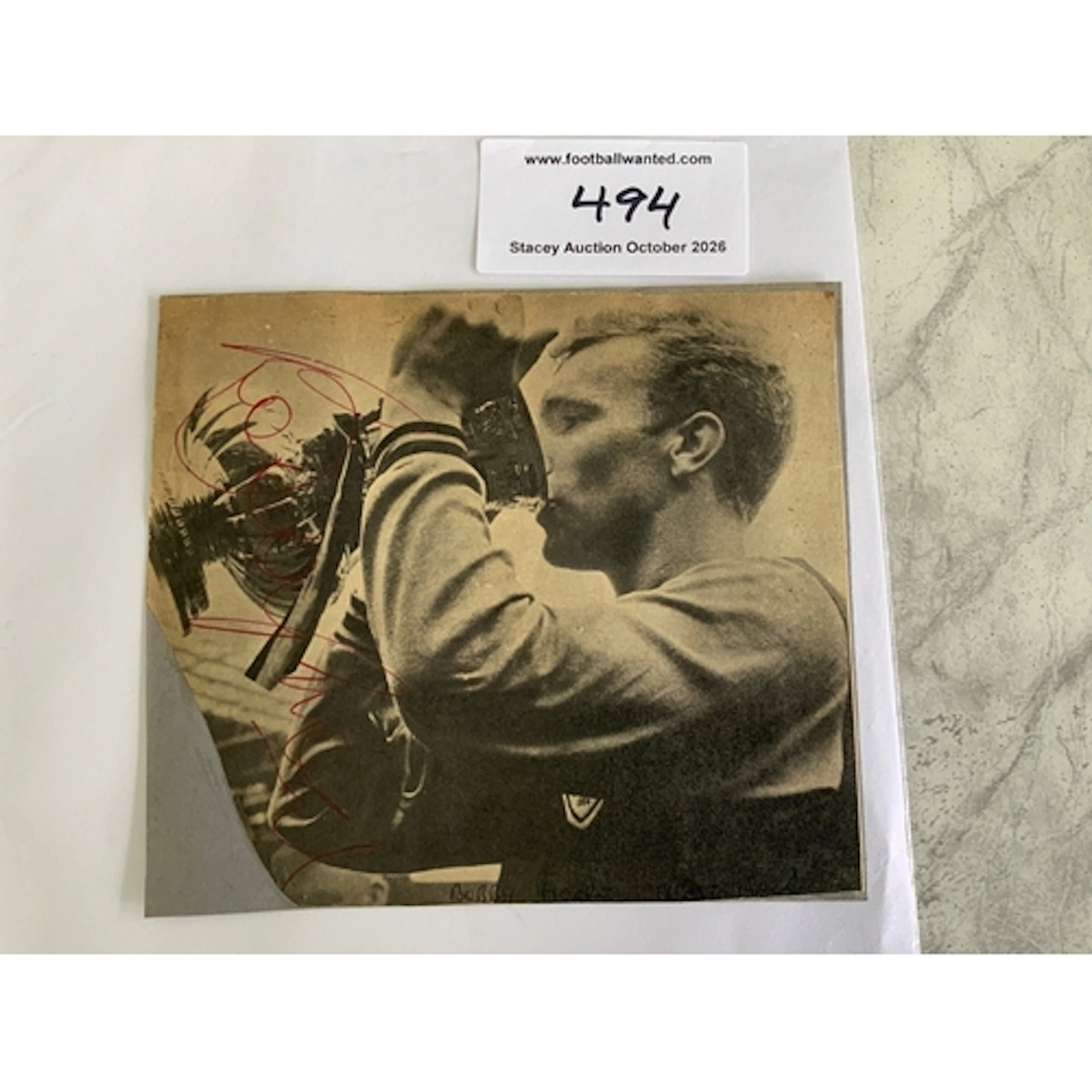 Bobby Moore West Ham Signed Football Picture: Depicting Bobb...