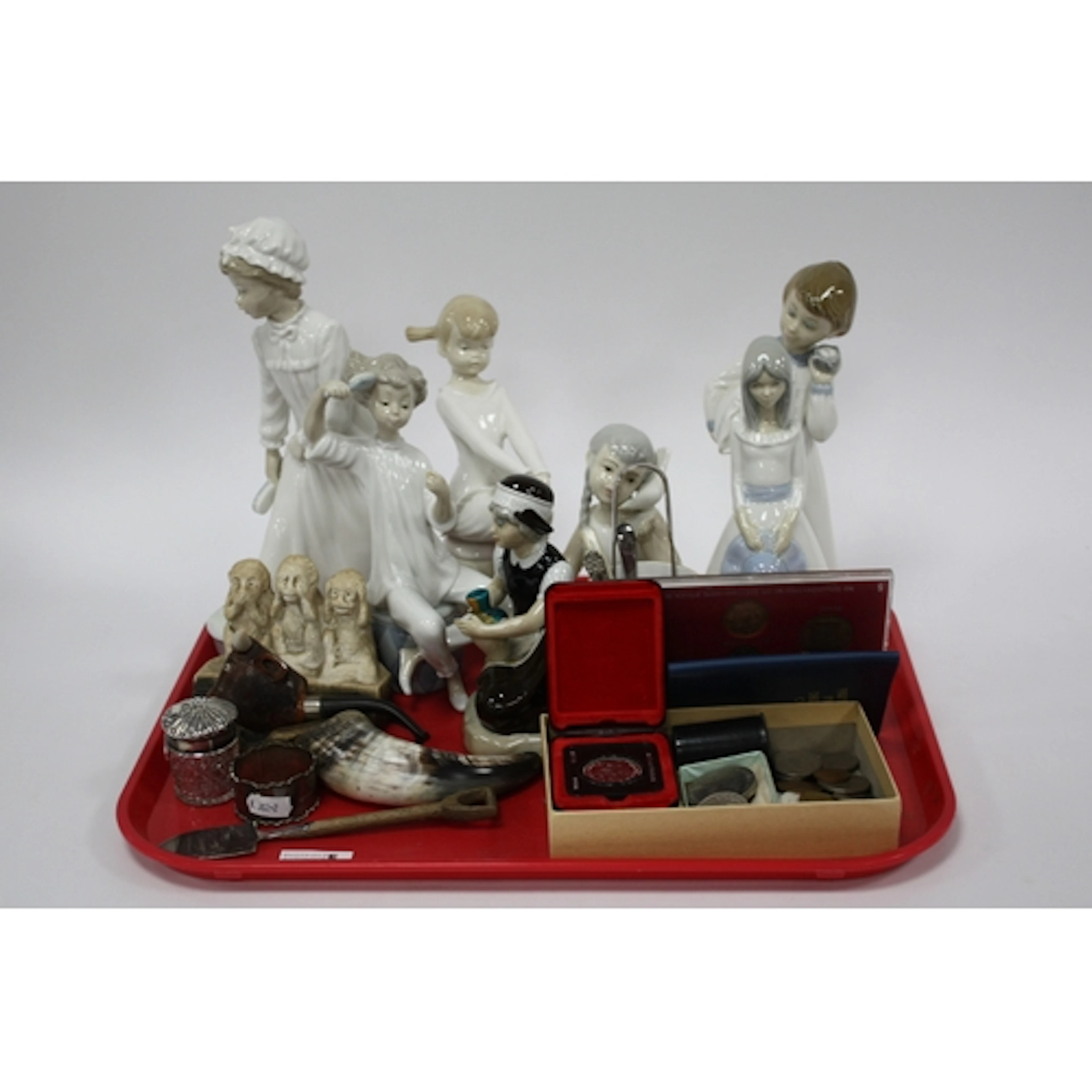 Silverware and collectables, including sterling silver toppe...
