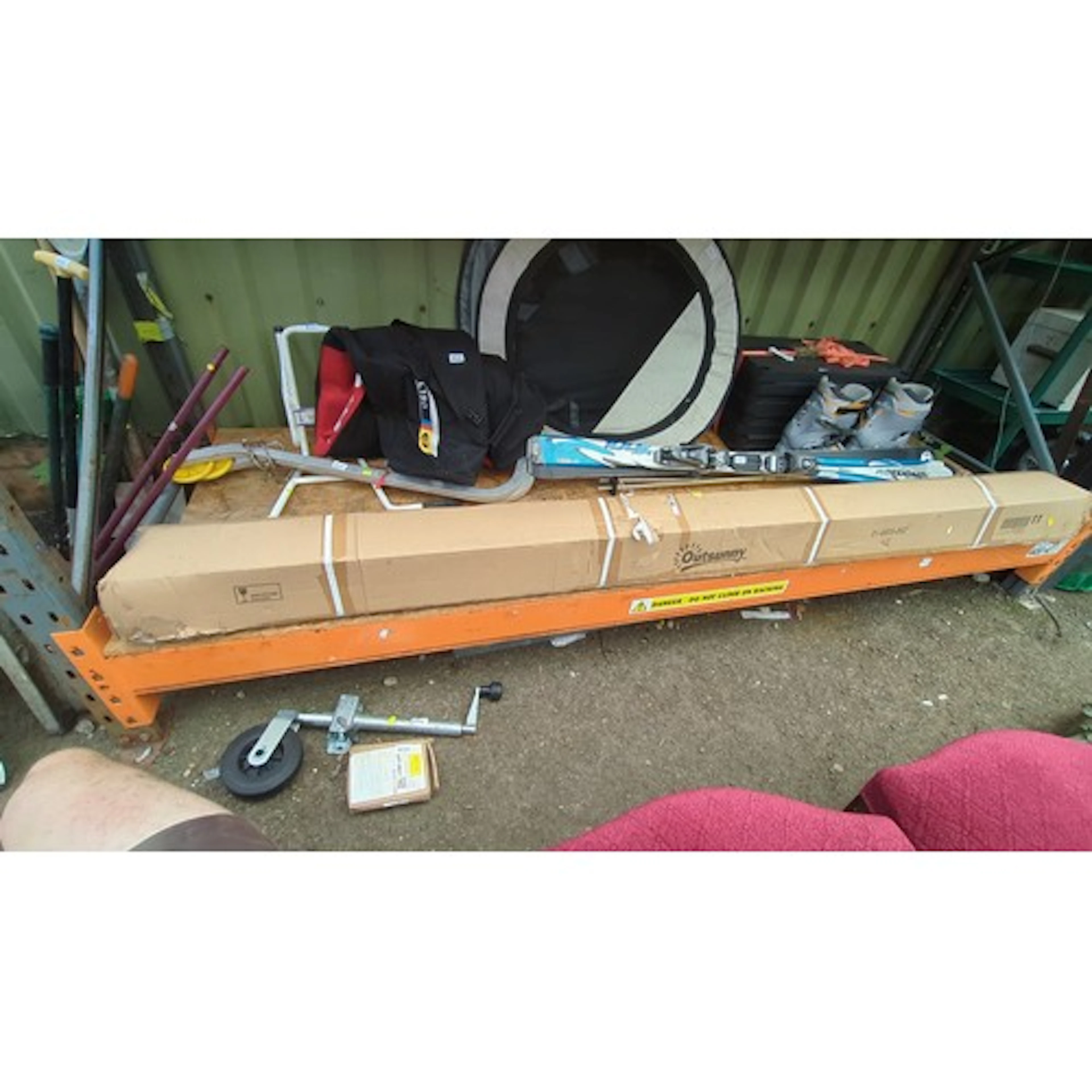 Outsunny boxed outdoor gazebo frame, the carton printed with...