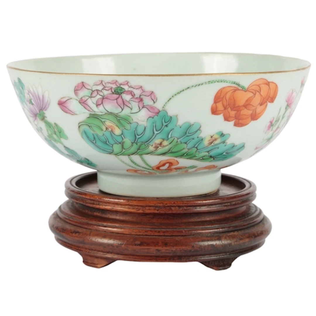 A Chinese famille rose 'flowers of the four seasons' bowl, 1...