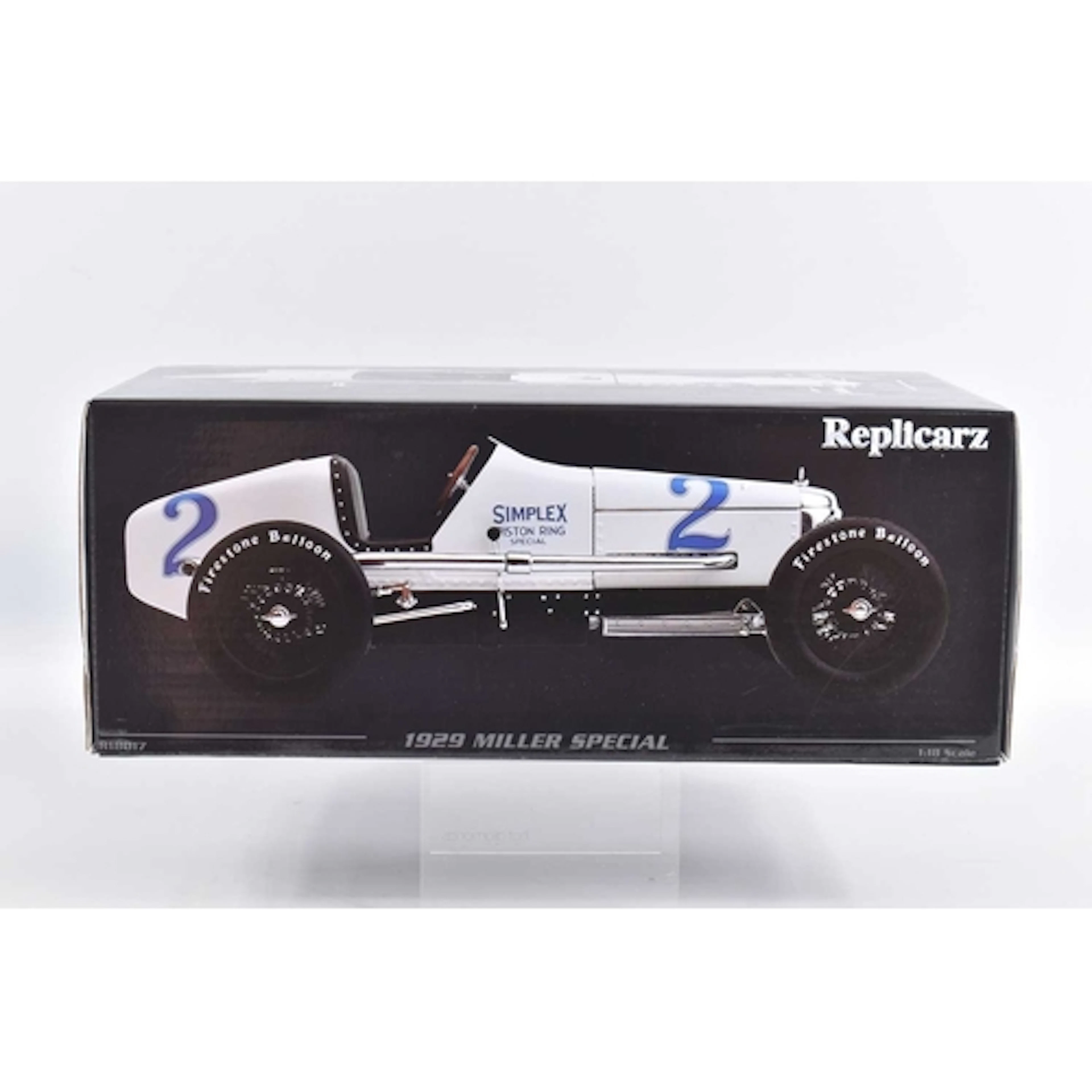 A BOXED REPLICARZ 1929 MILLER SPECIAL 1:18 SCALE MODEL VEHIC...