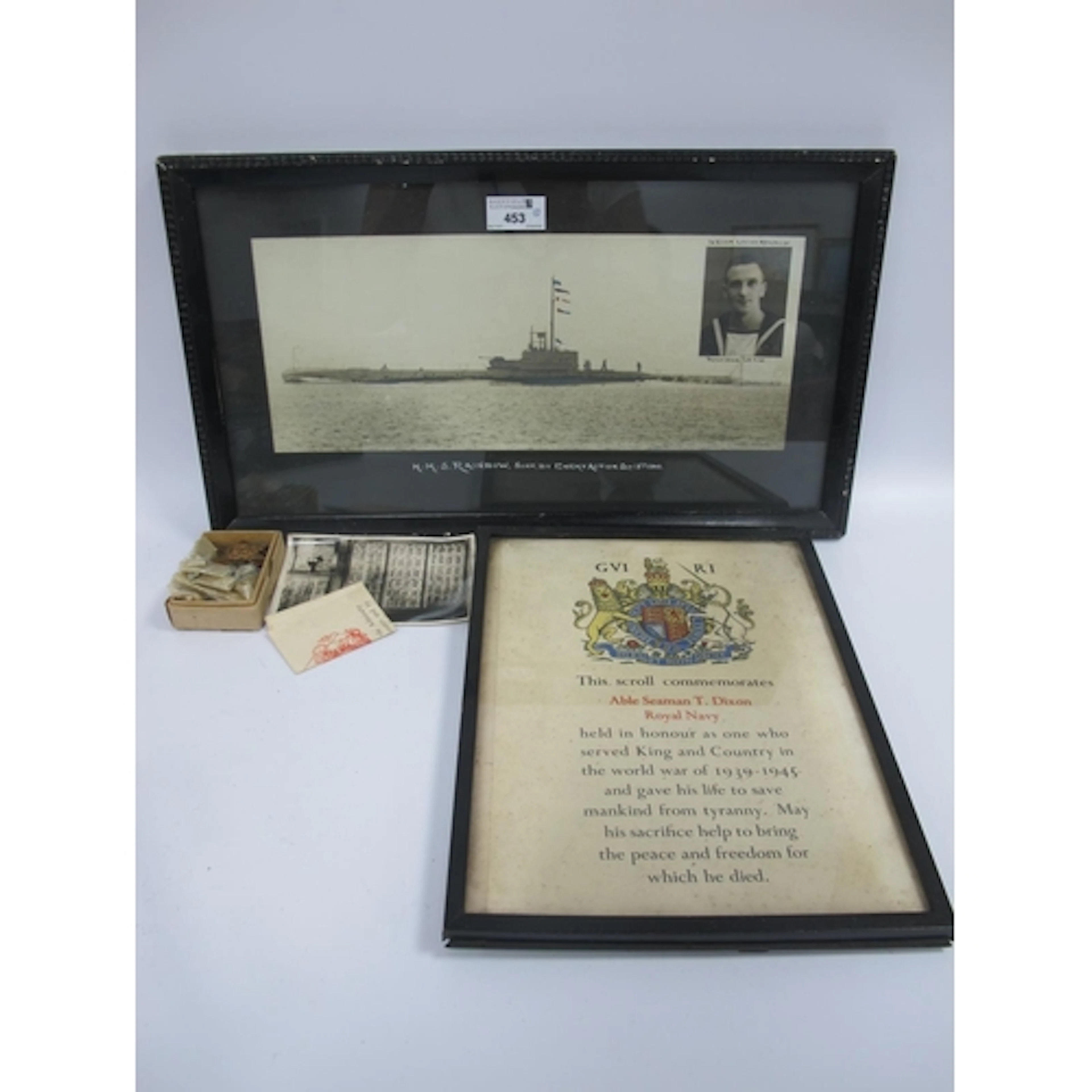 WWII submarine Casualty Medals, comprising 1939 -45 Star, Af...
