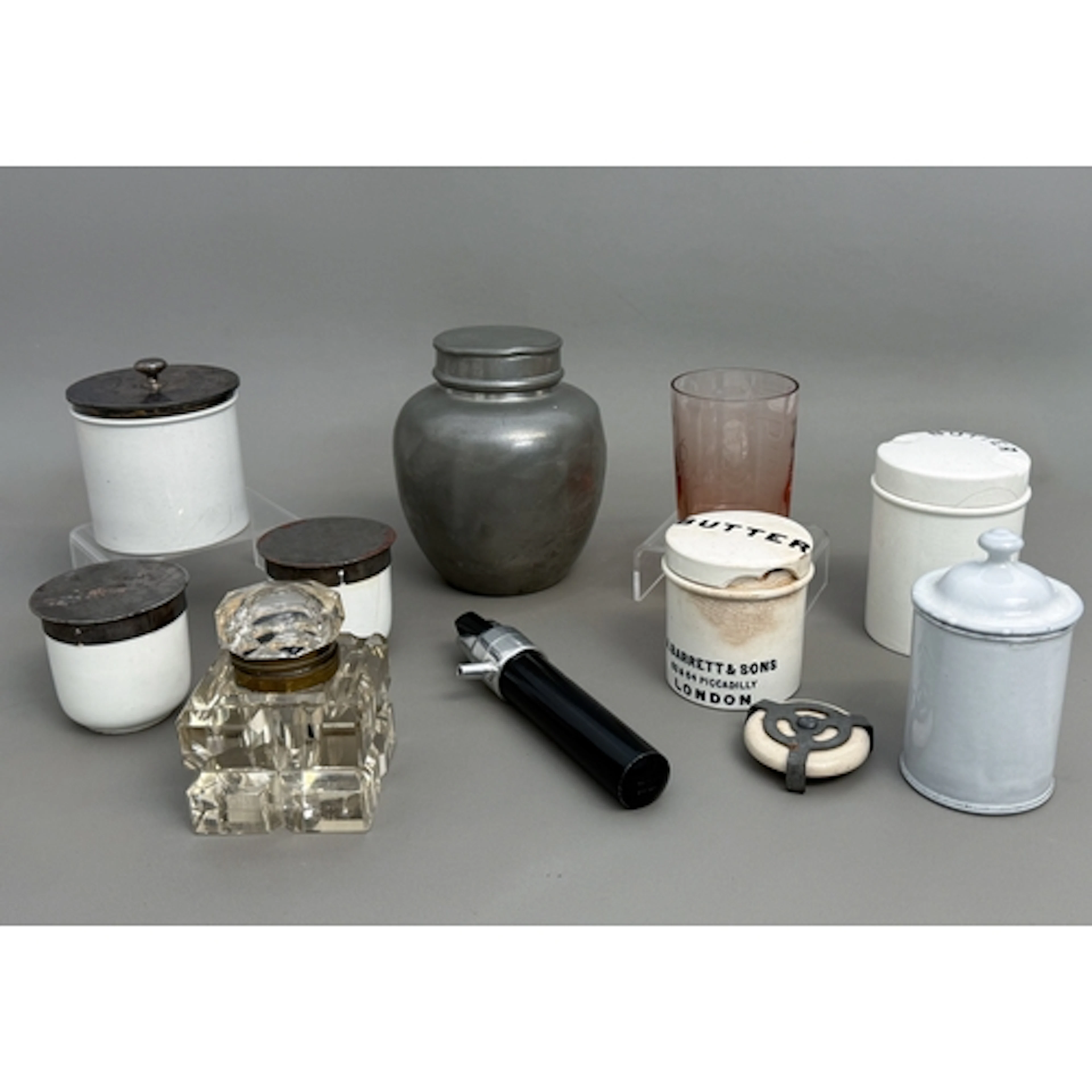 A group of mainly early twentieth century small pots or cont...