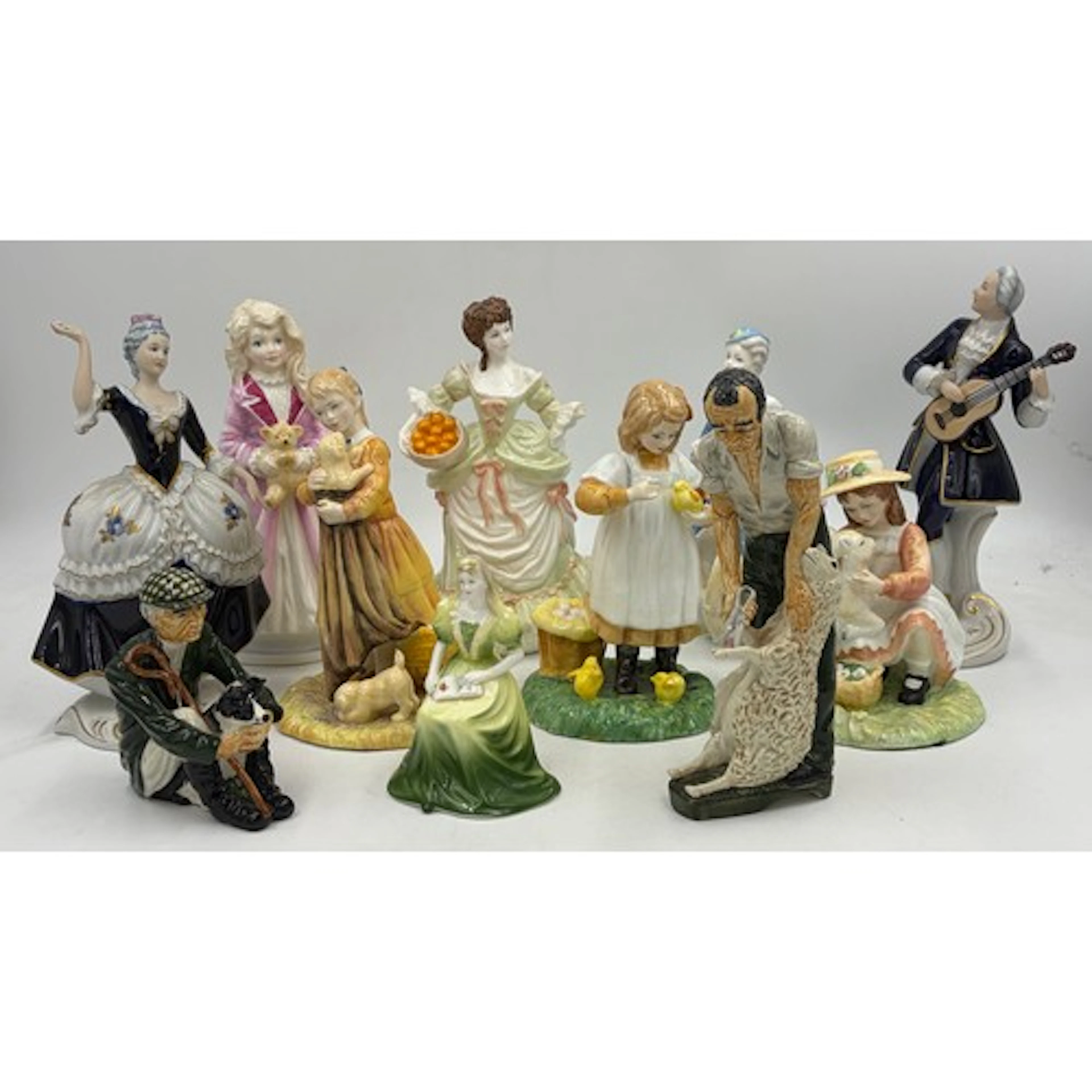 Collection of Figures to include 2 x Royal Dux, 3 x Royal Do...