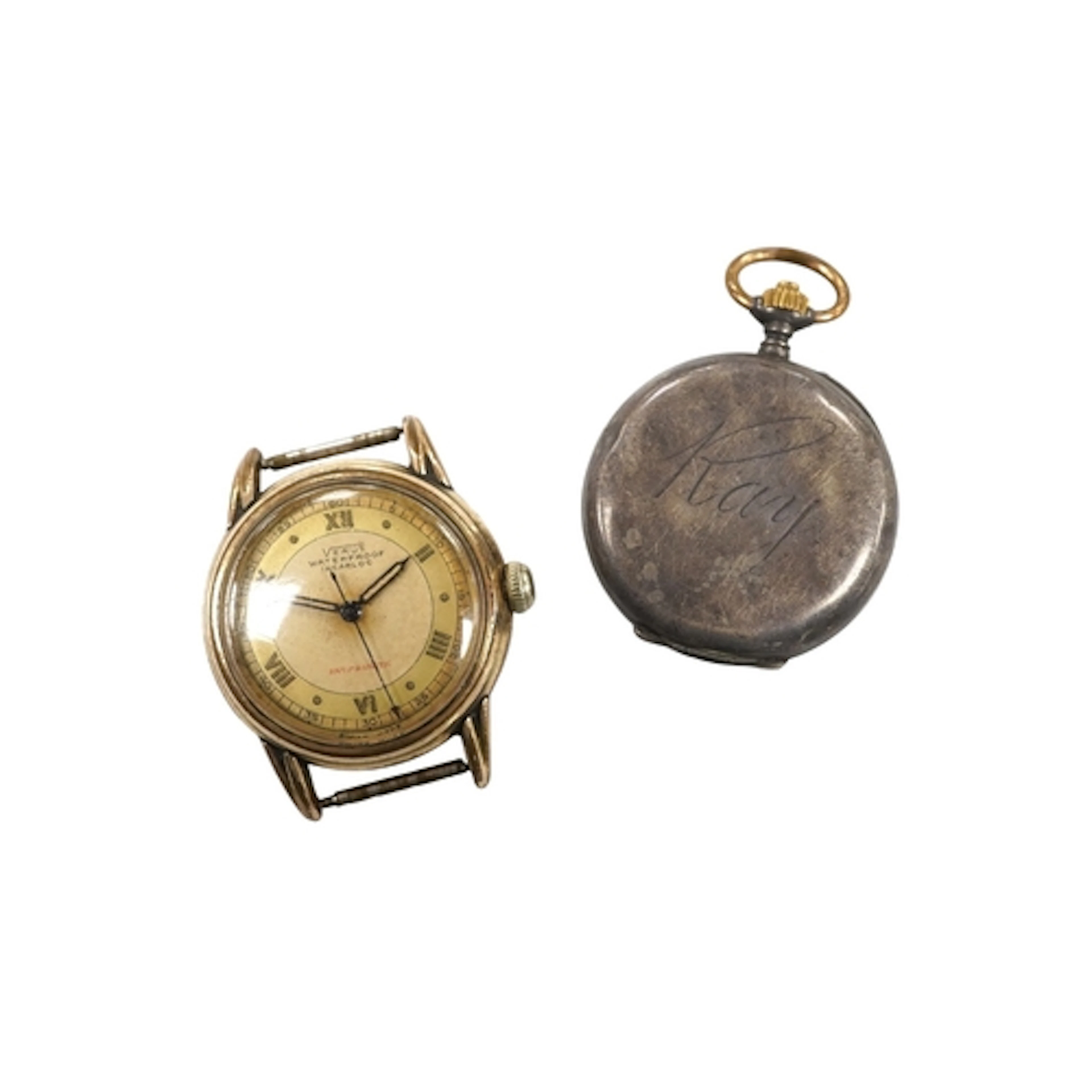 A gentleman's mid 20th century steel and gold plated Venus I...