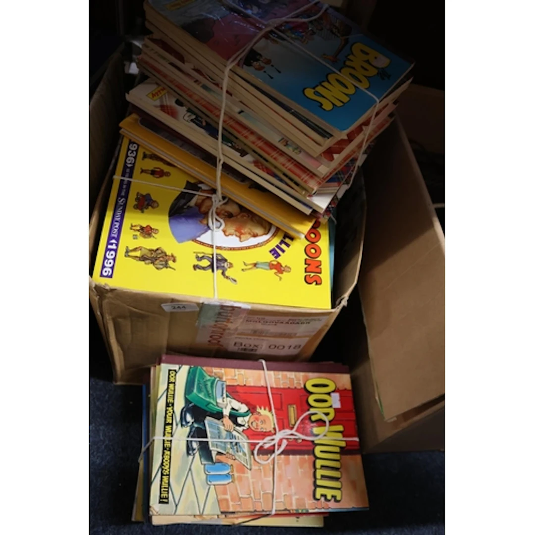 Annuals to include The Broons, Oor Wullie, Roy of the Rovers...