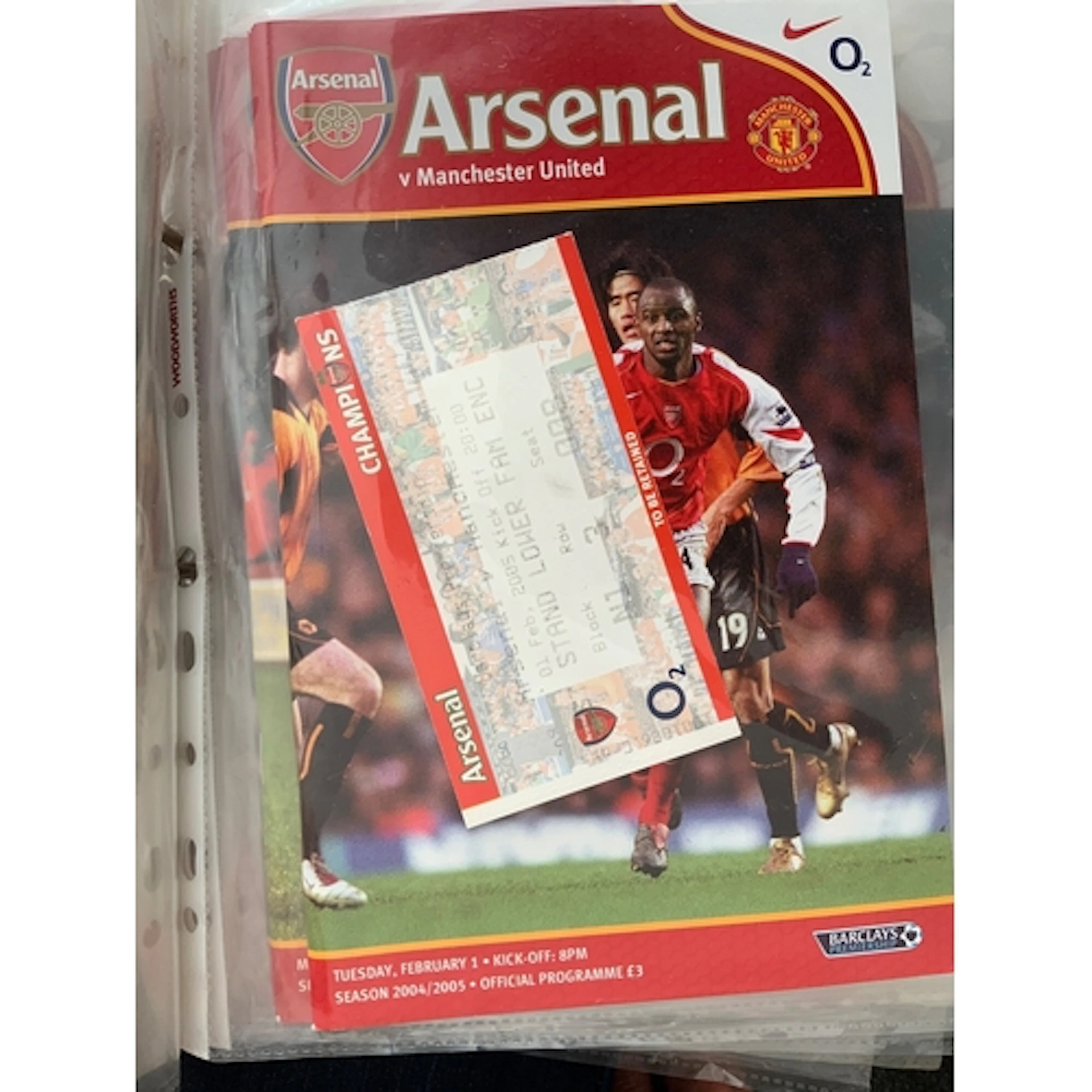 Arsenal Football Programme + Ticket Collection: Probable com...