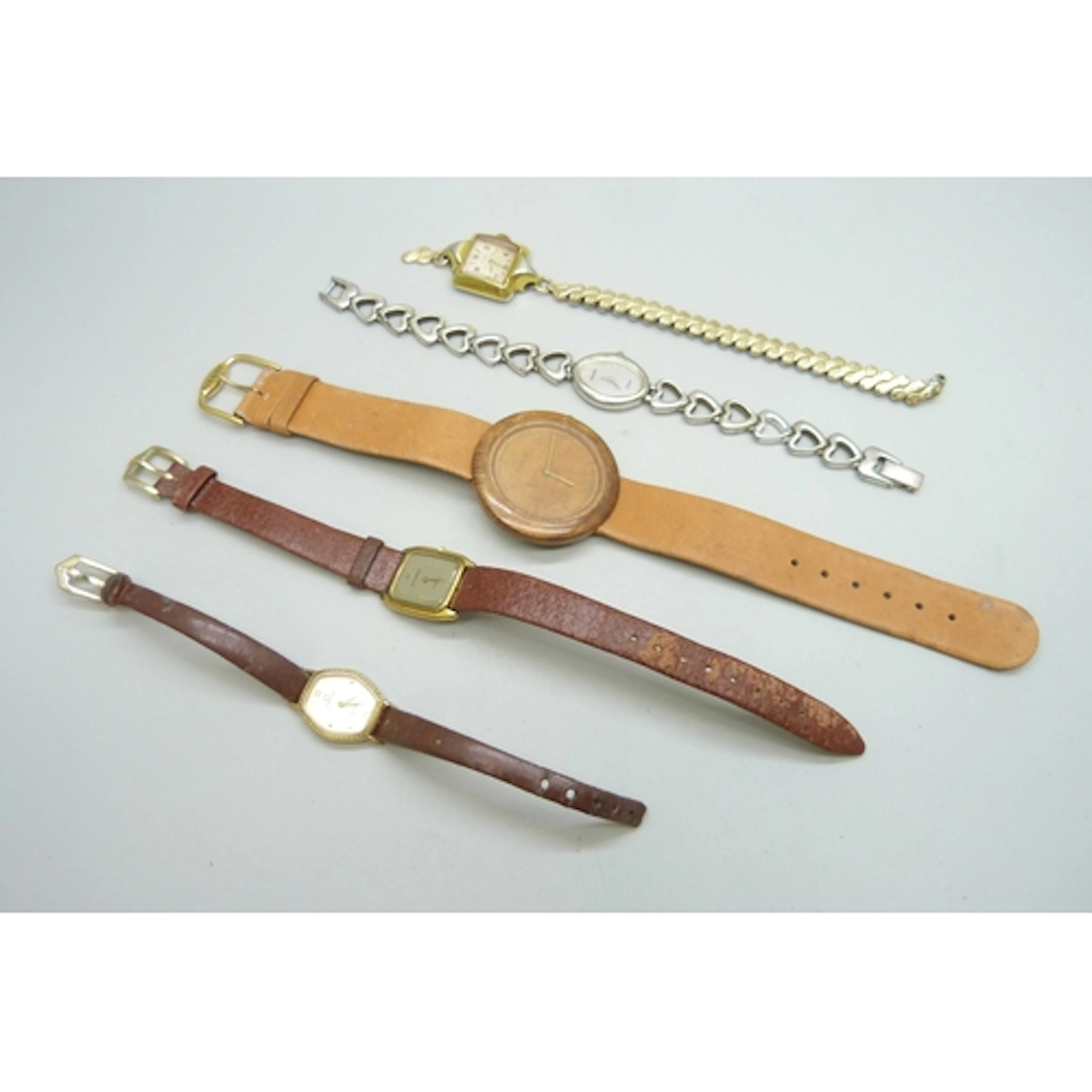 A collection of wristwatches including Tissot, a lady's Omeg...