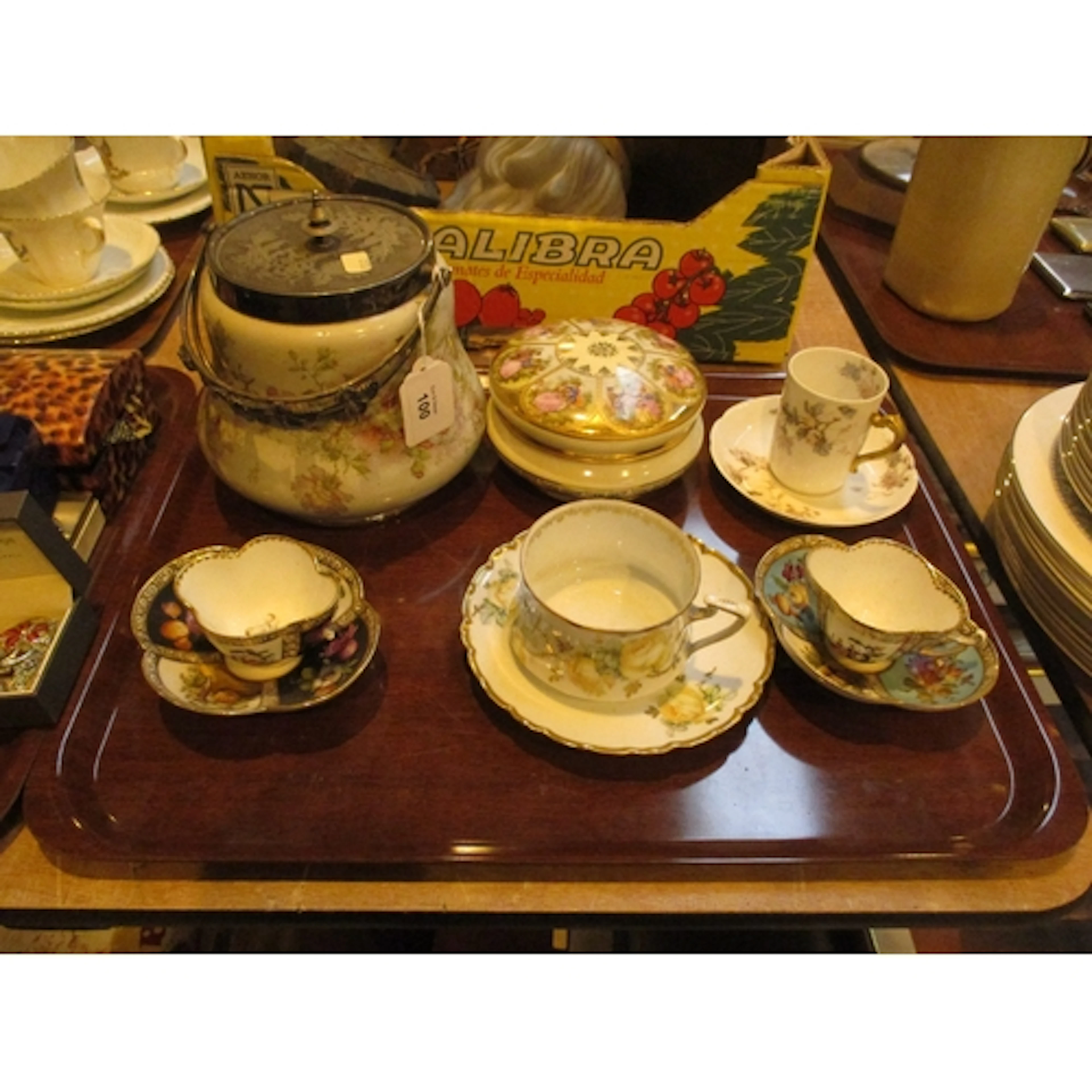 Victorian Biscuit Barrel, Dresden, Haviland Limoges and Othe...