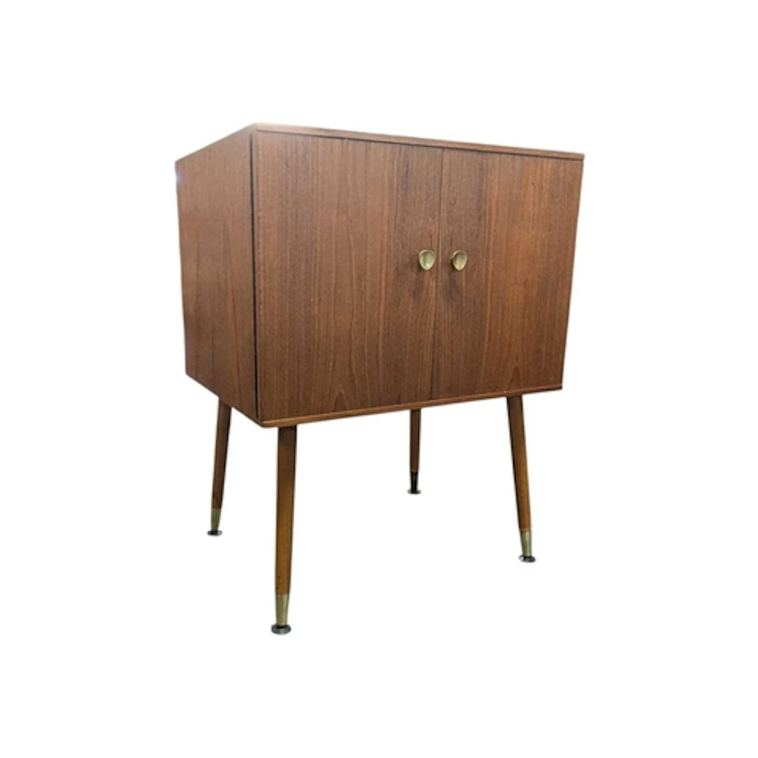 British Modern Design - A vintage mid 20th century teak reco...