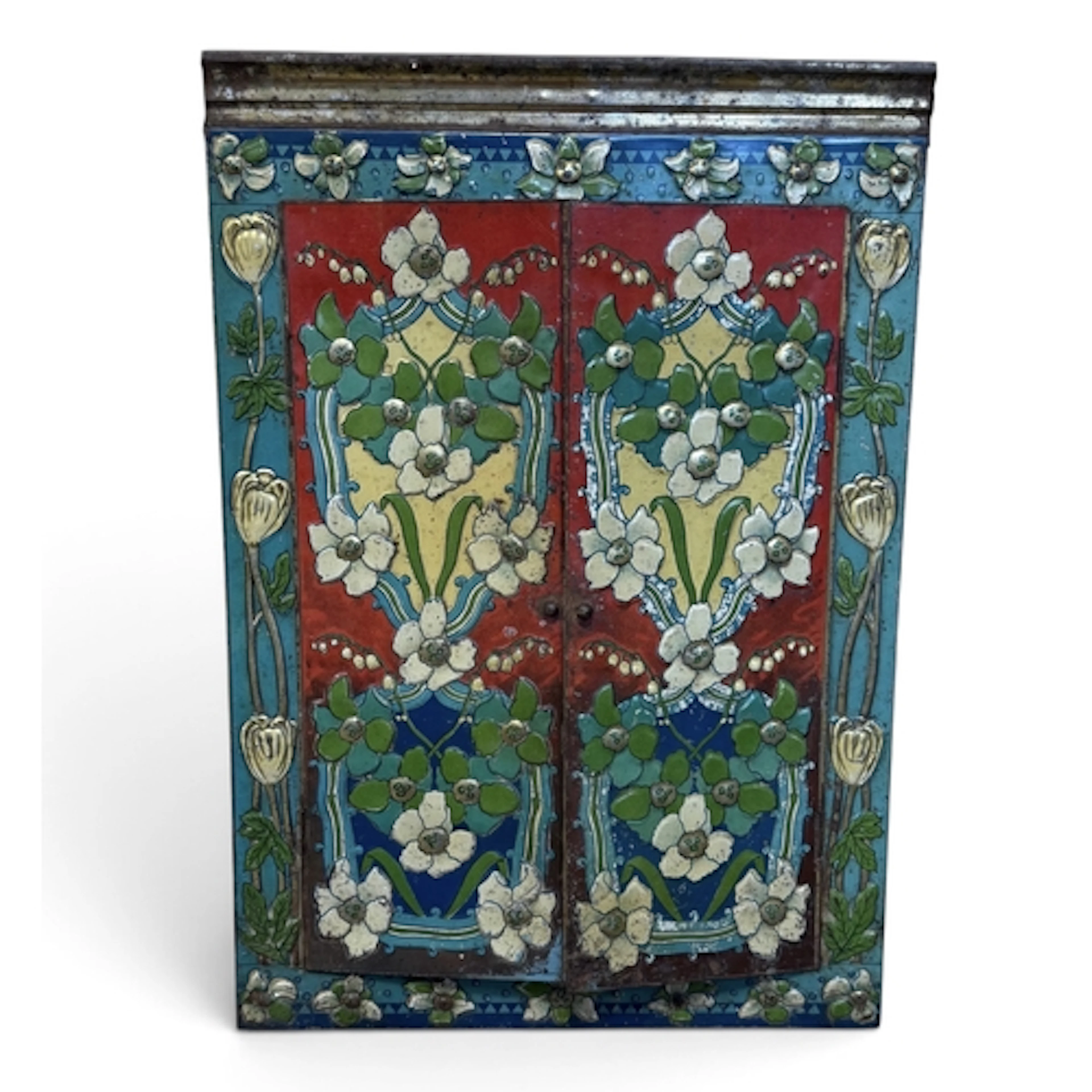 A RUSSIAN ARTS AND CRAFTS TIN MIRROR / PHOTOGRAPH FRAME, BY ...