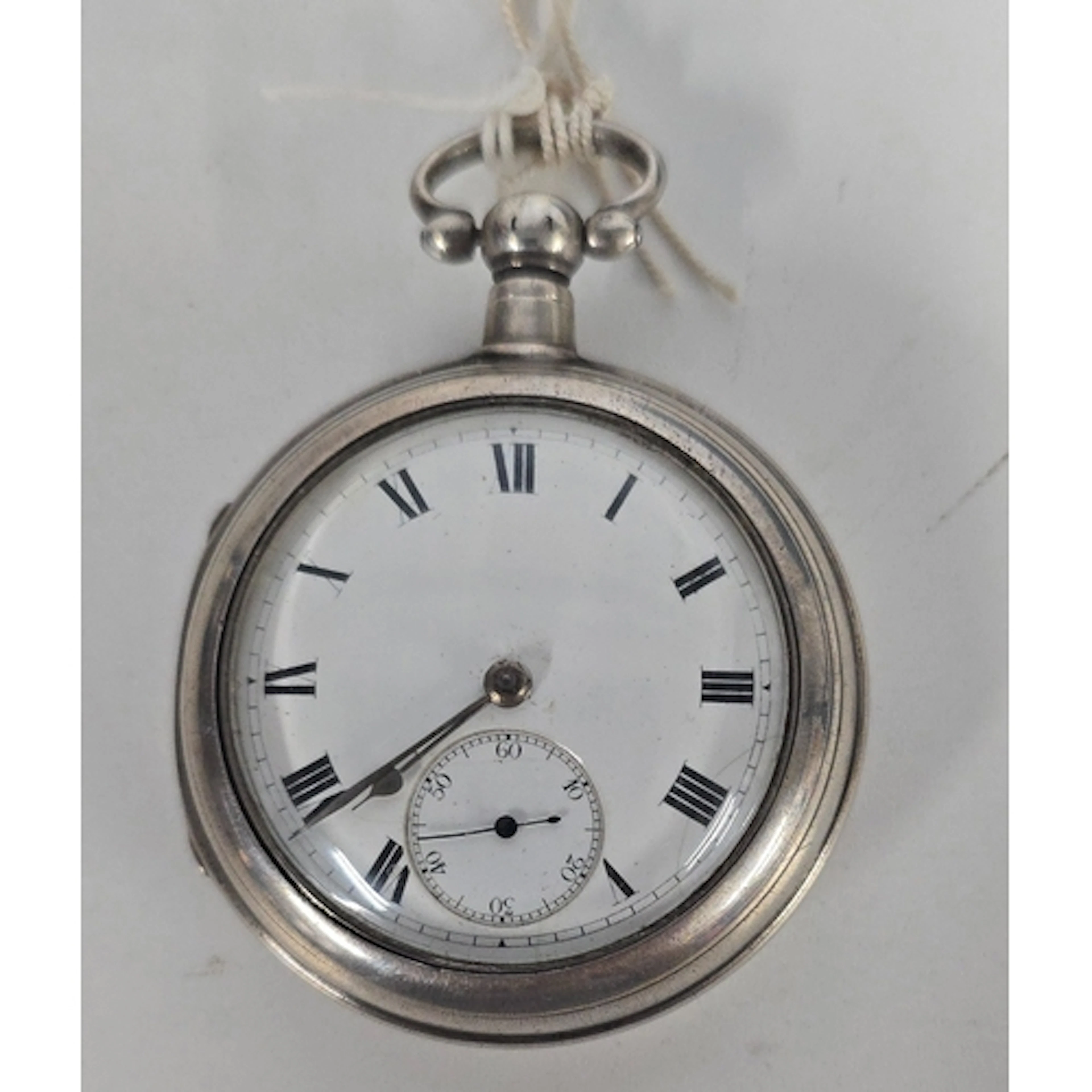 A pair case silver lever movement pocket watch, by W. Davids...