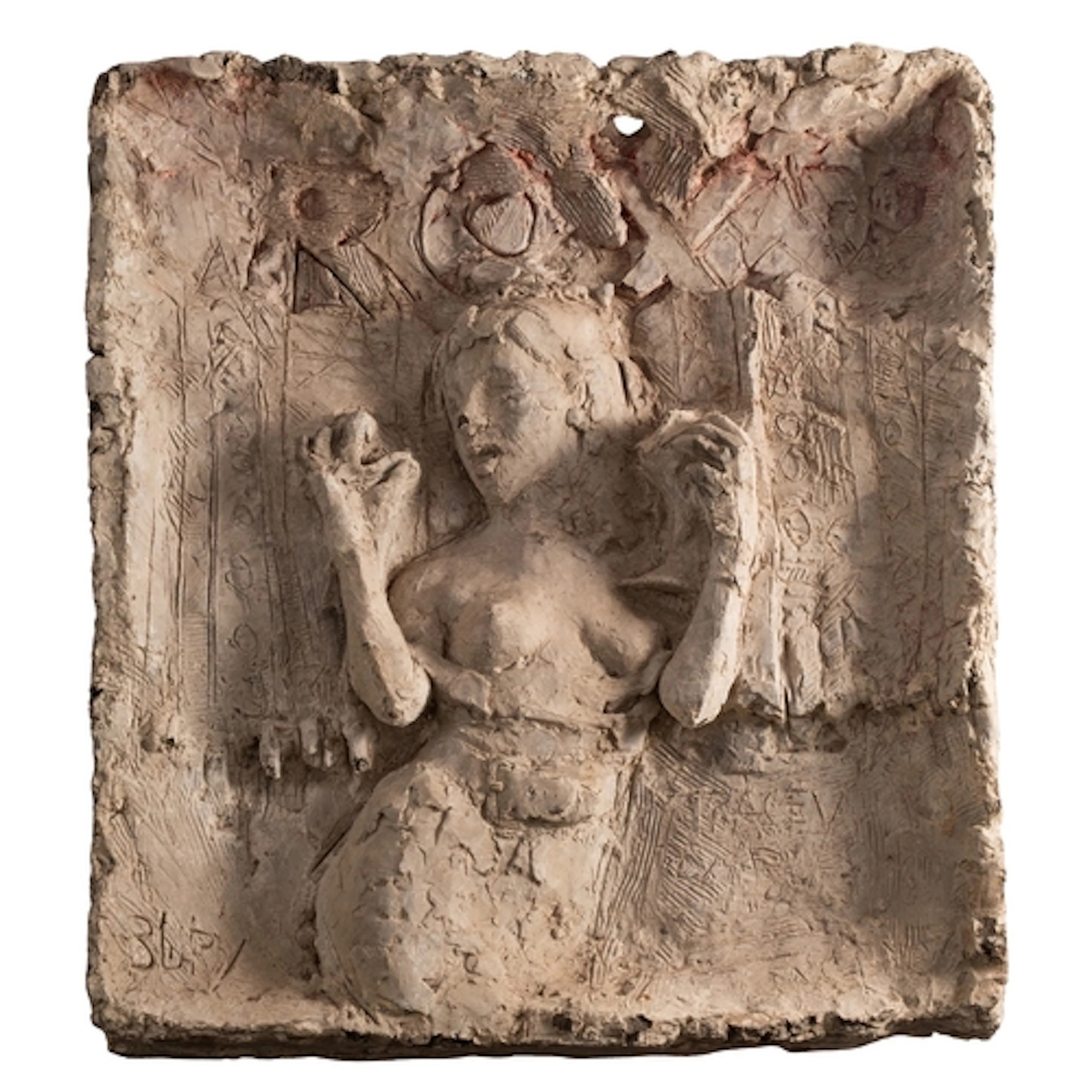 * Donald McKinlay (British, 1929-2017) a stoneware plaque mo...