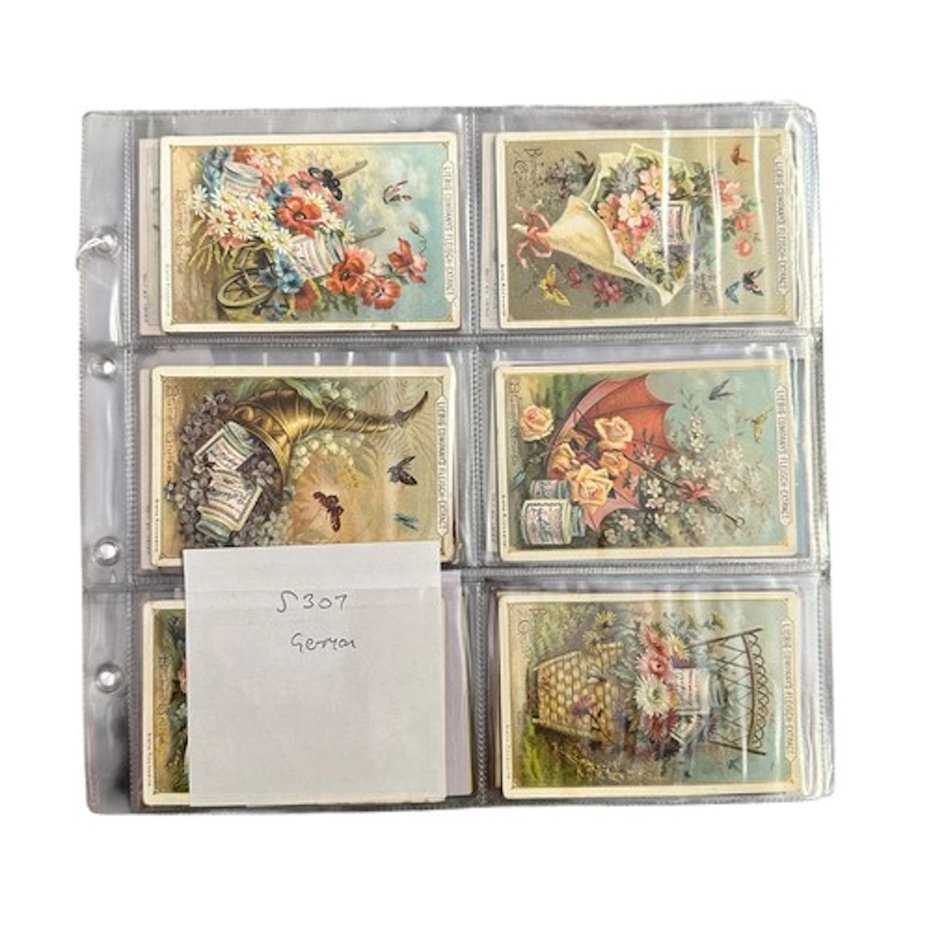 6 Sets Of Liebig Cards to include sets S307 6 Card Set Flowe...