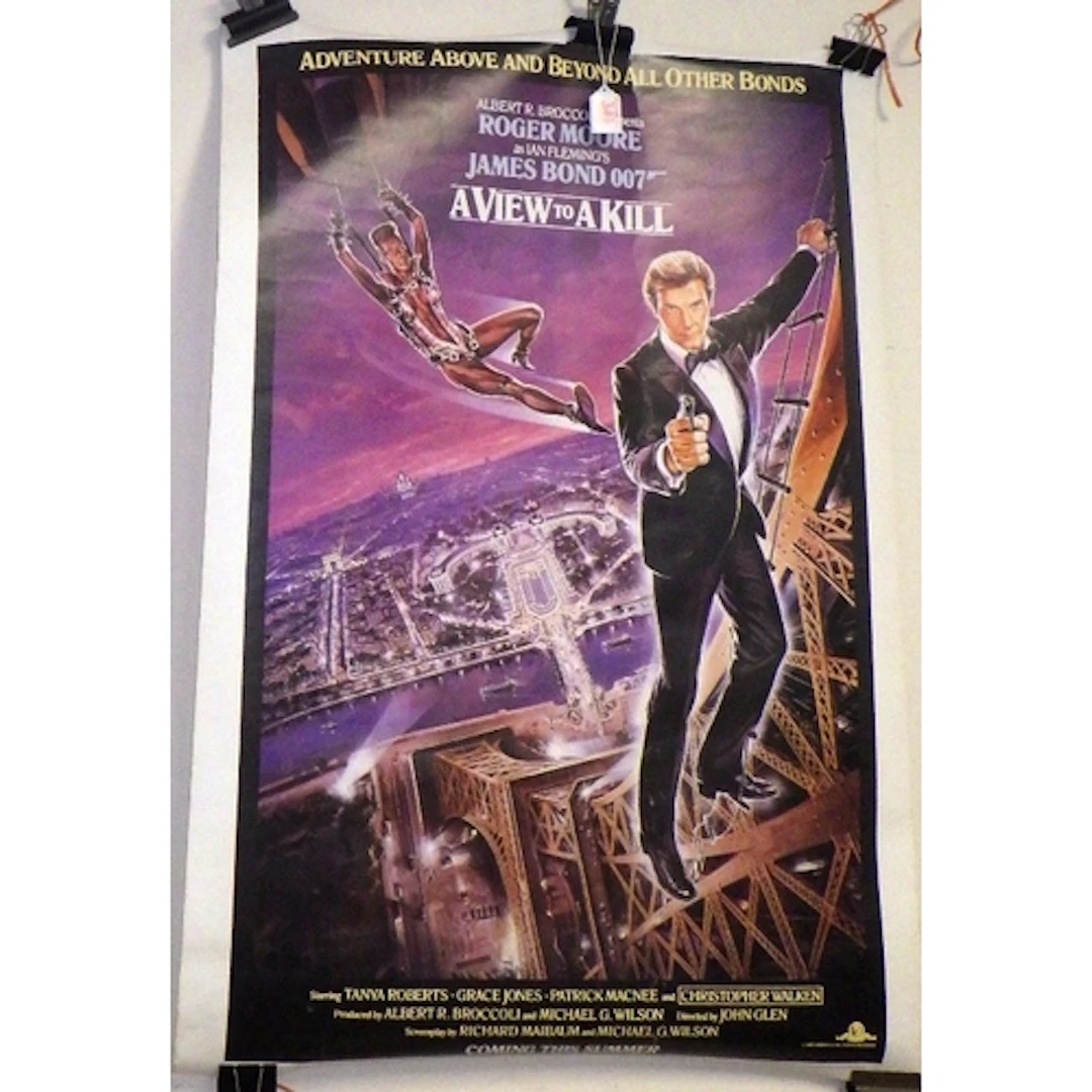 A 1985 'A View To A Kill James Bond' Poster, 70 x 100cm