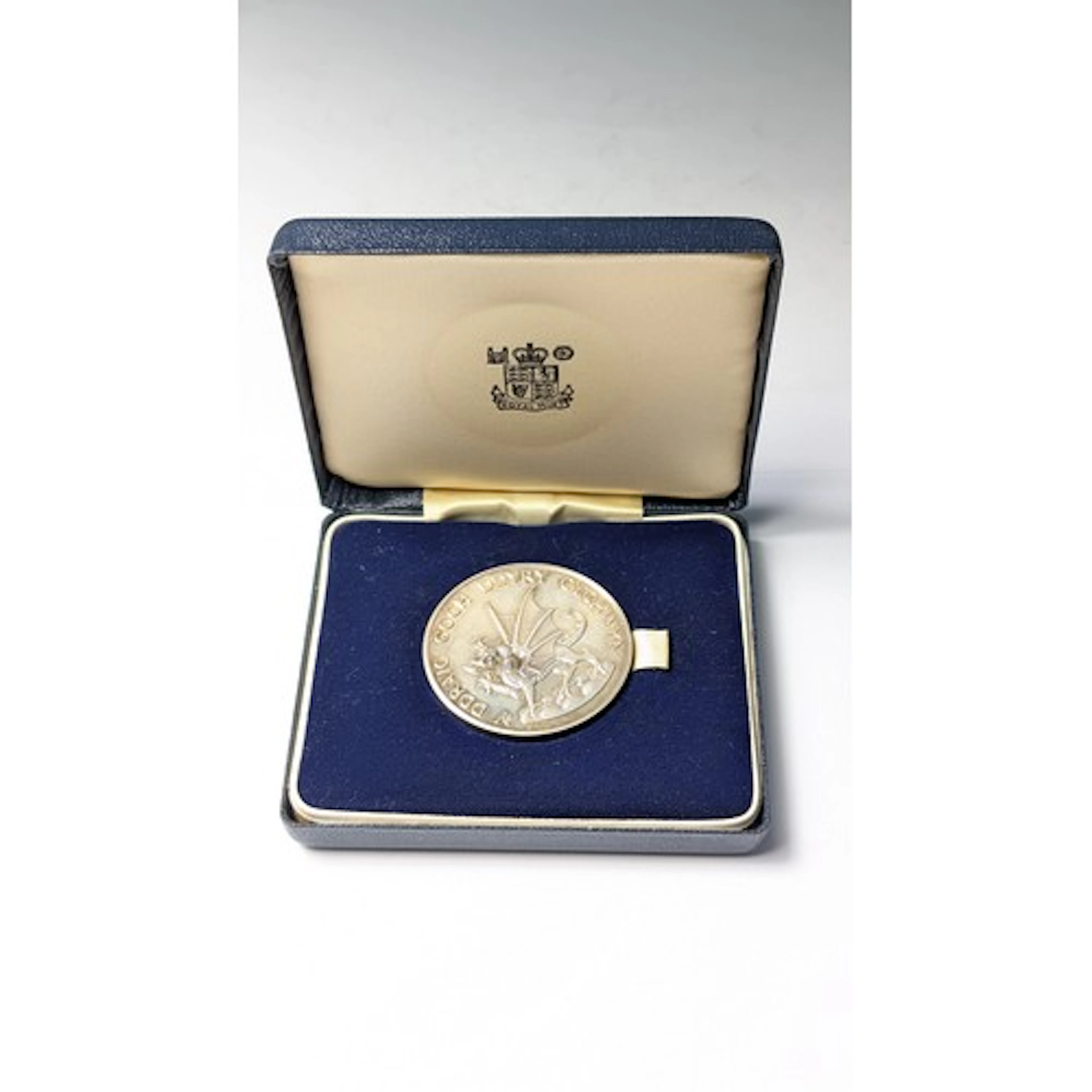 1969 silver Prince Charles investiture medal as the Prince o...