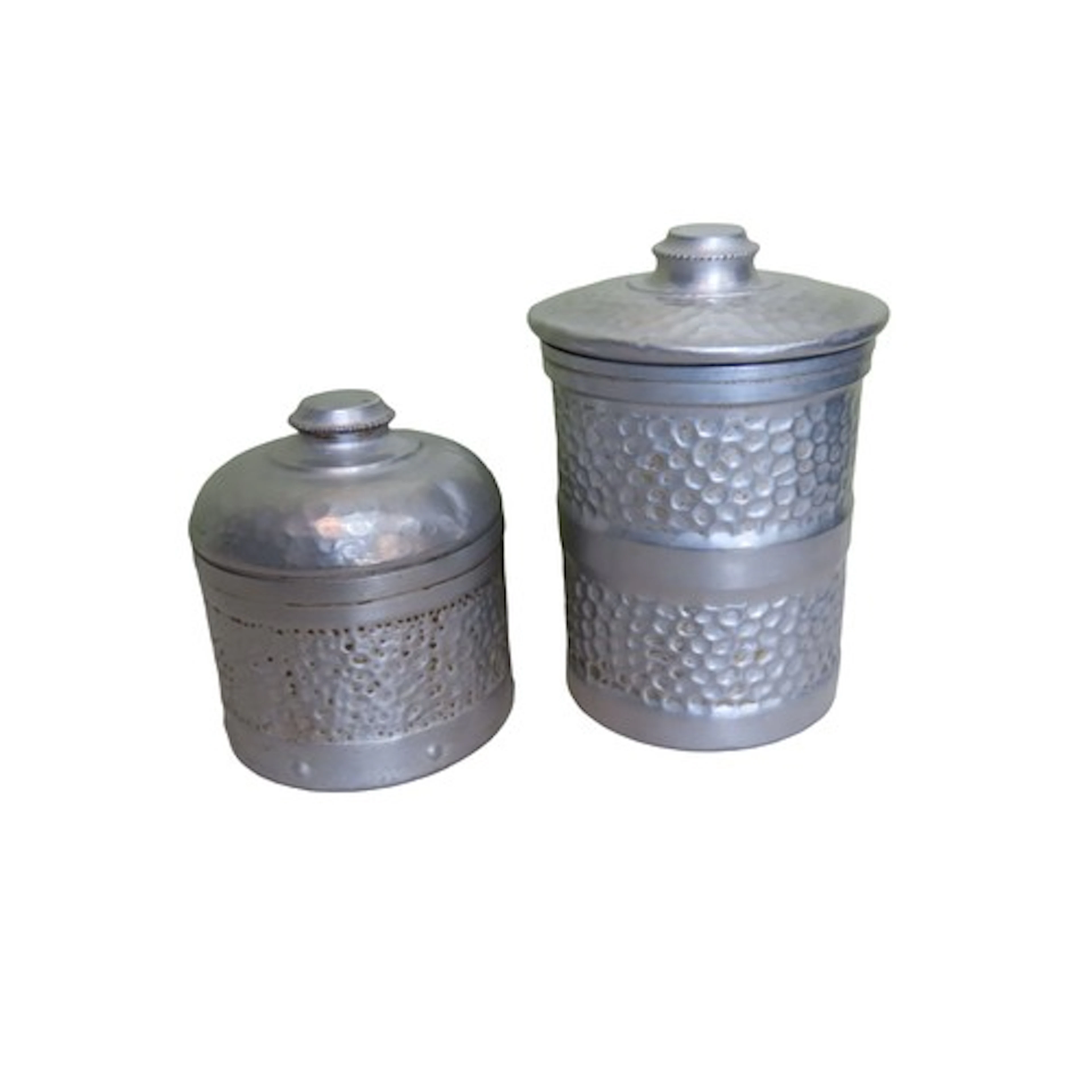 A VINTAGE ALUMINIUM HUNTLEY AND PALMER BISCUIT TIN CIRCA 192...
