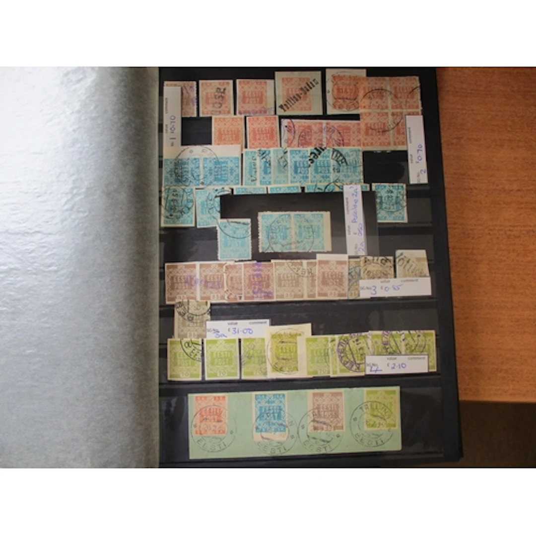 Estonia. Used collection in 1 stockbook, incl 1918-19 vals t...