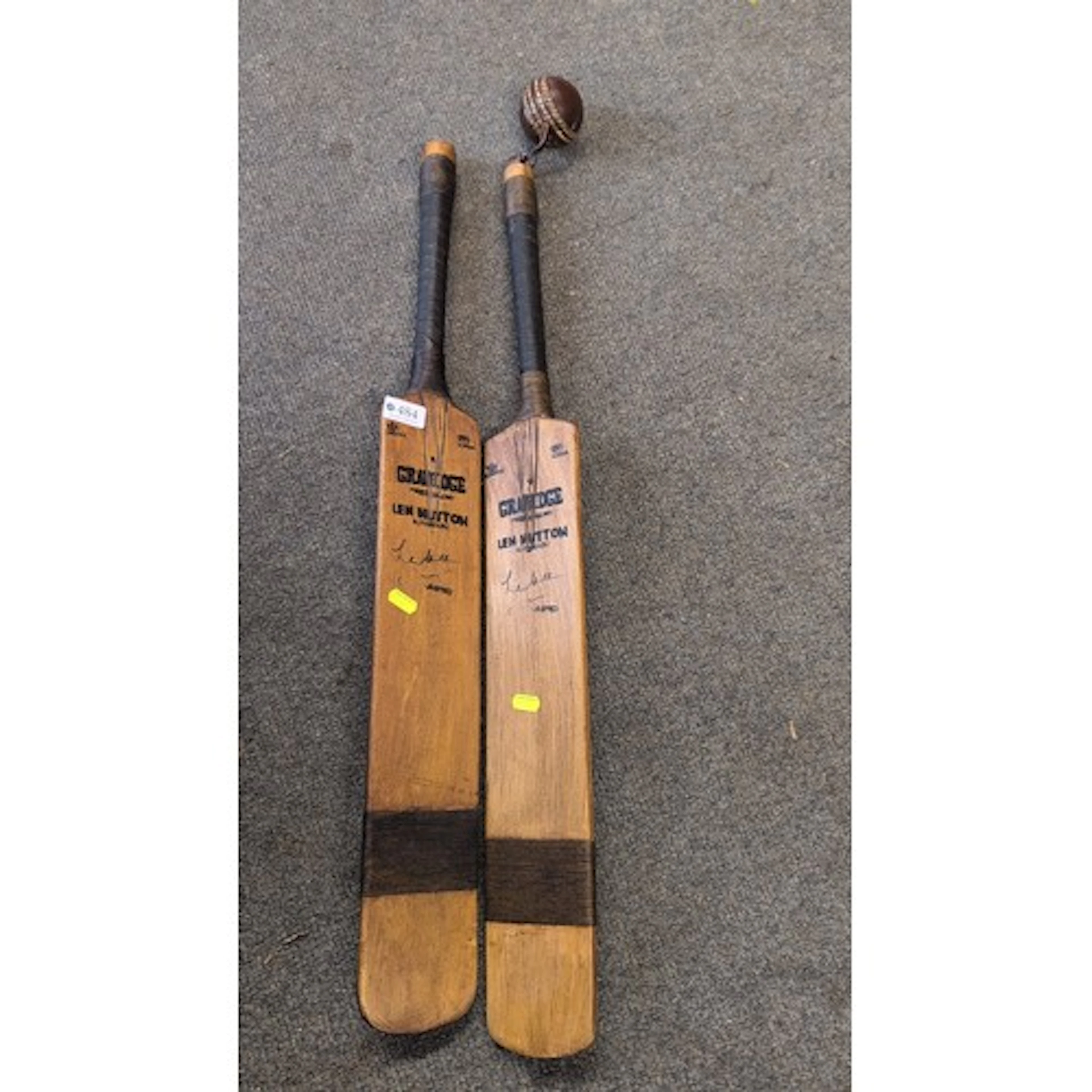 A pair of Gradidge ‘Len Hutton Autograph’ cricket bats