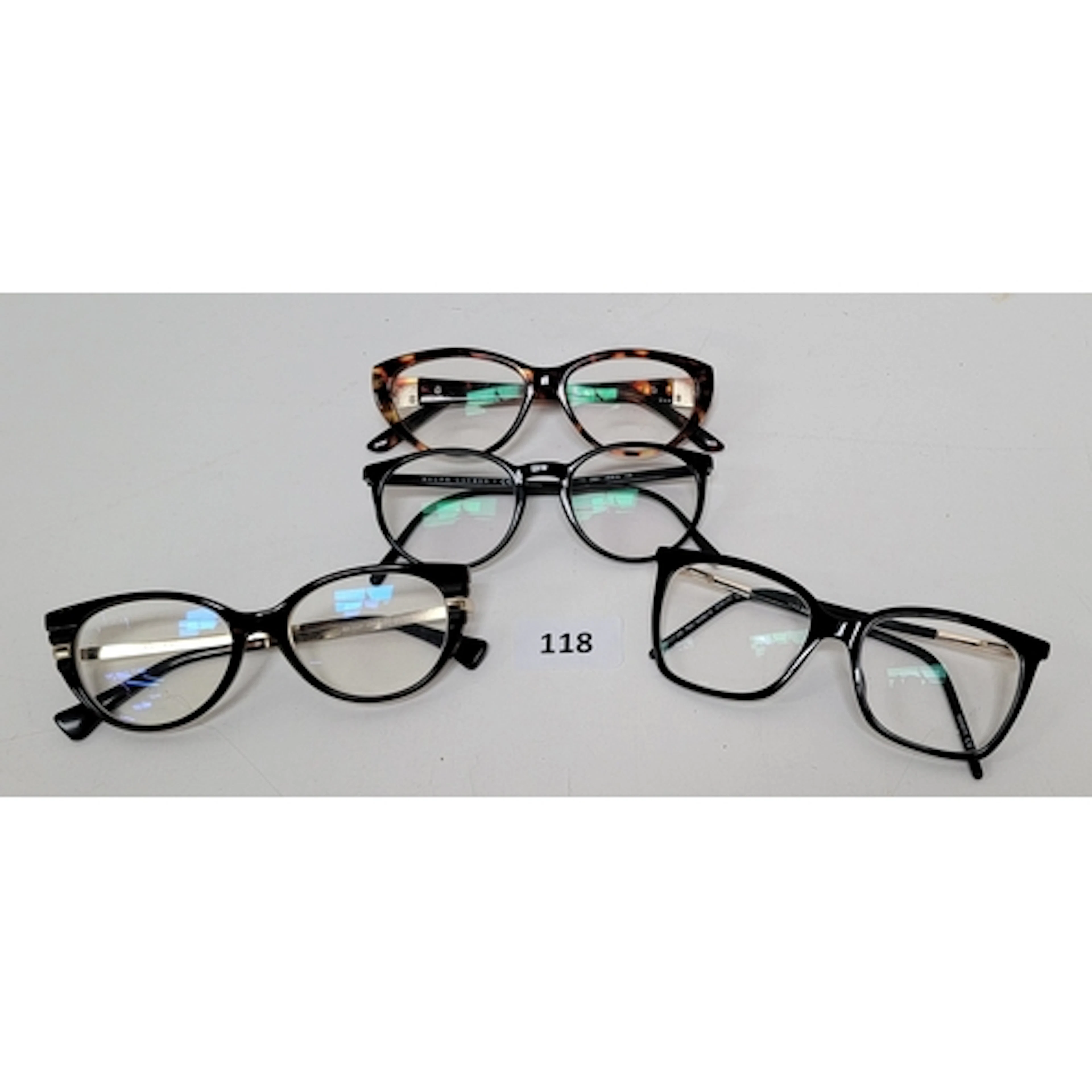 FOUR PAIRS OF PRESCRIPTION GLASSES COMPRISING RAPLH LAUREN P...