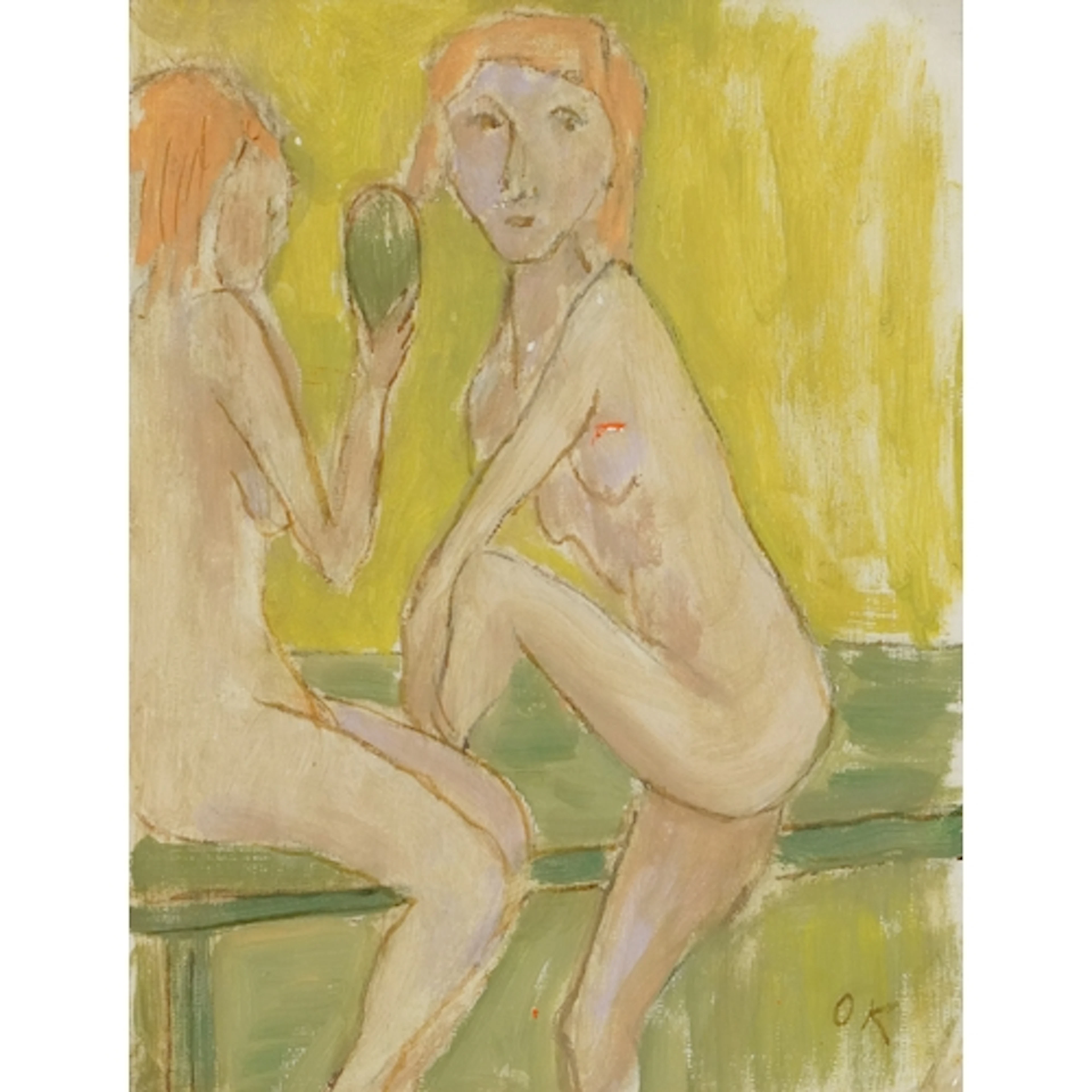 After Oskar Kokoschka - Siblings, 20th century continental s...