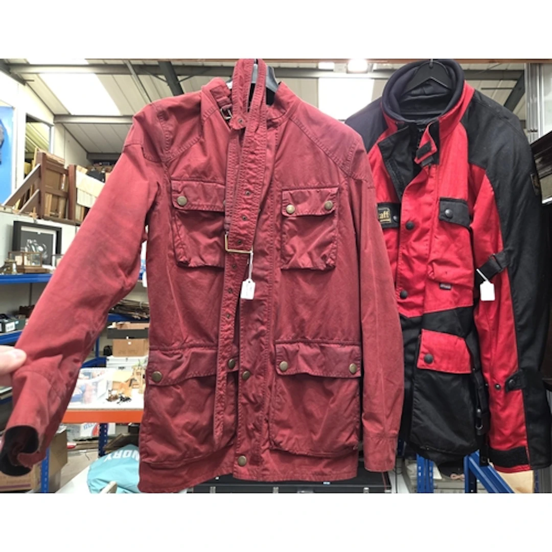 Two Vintage Belstaff mens jackets both medium