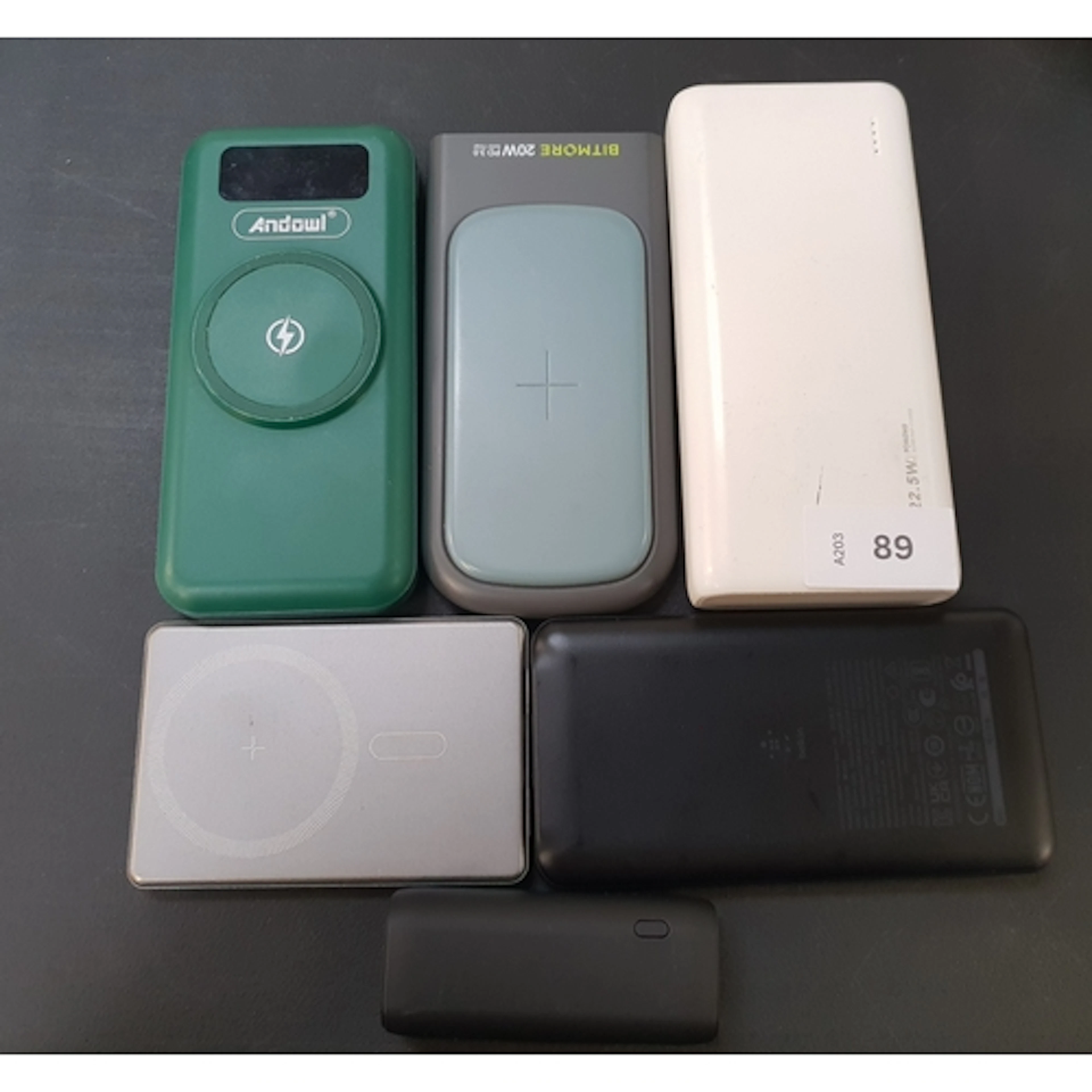 SIX POWER BANKS including Belkin