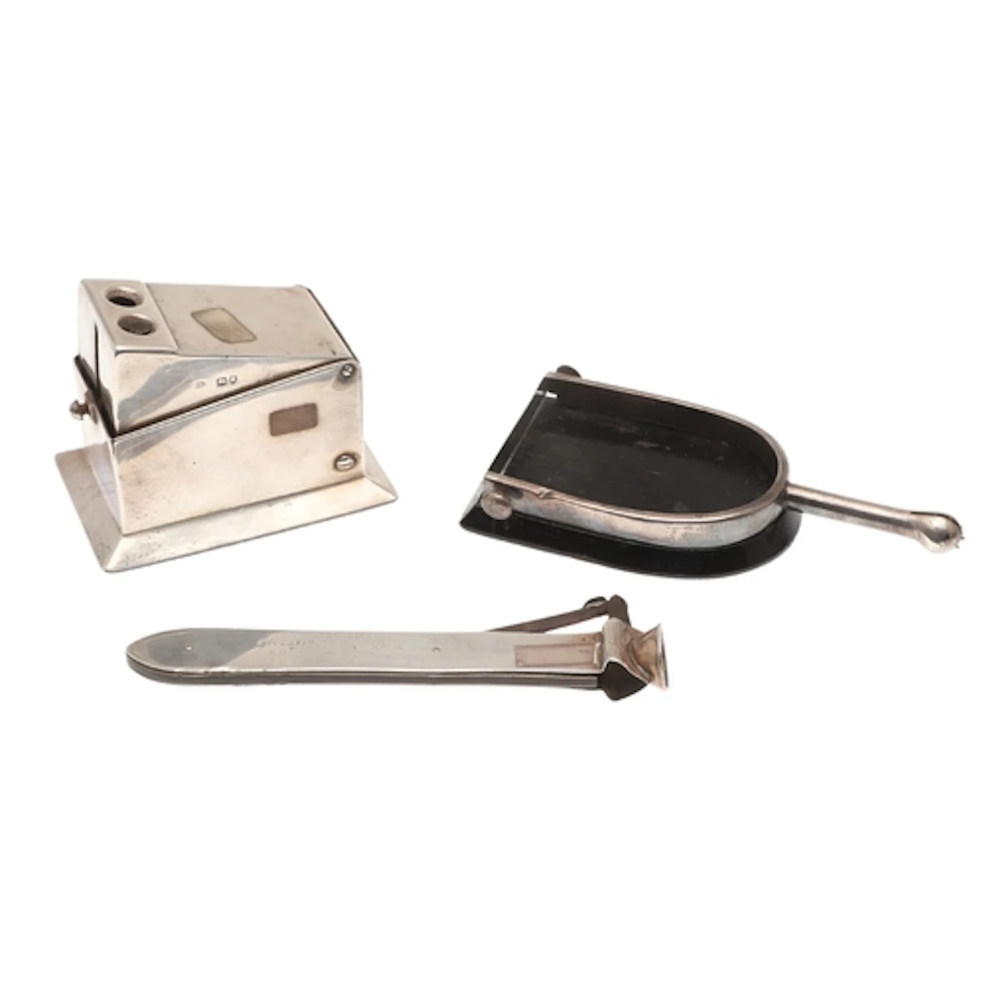 THREE SILVER ITEMS OF INTEREST. To include a late Victorian ...