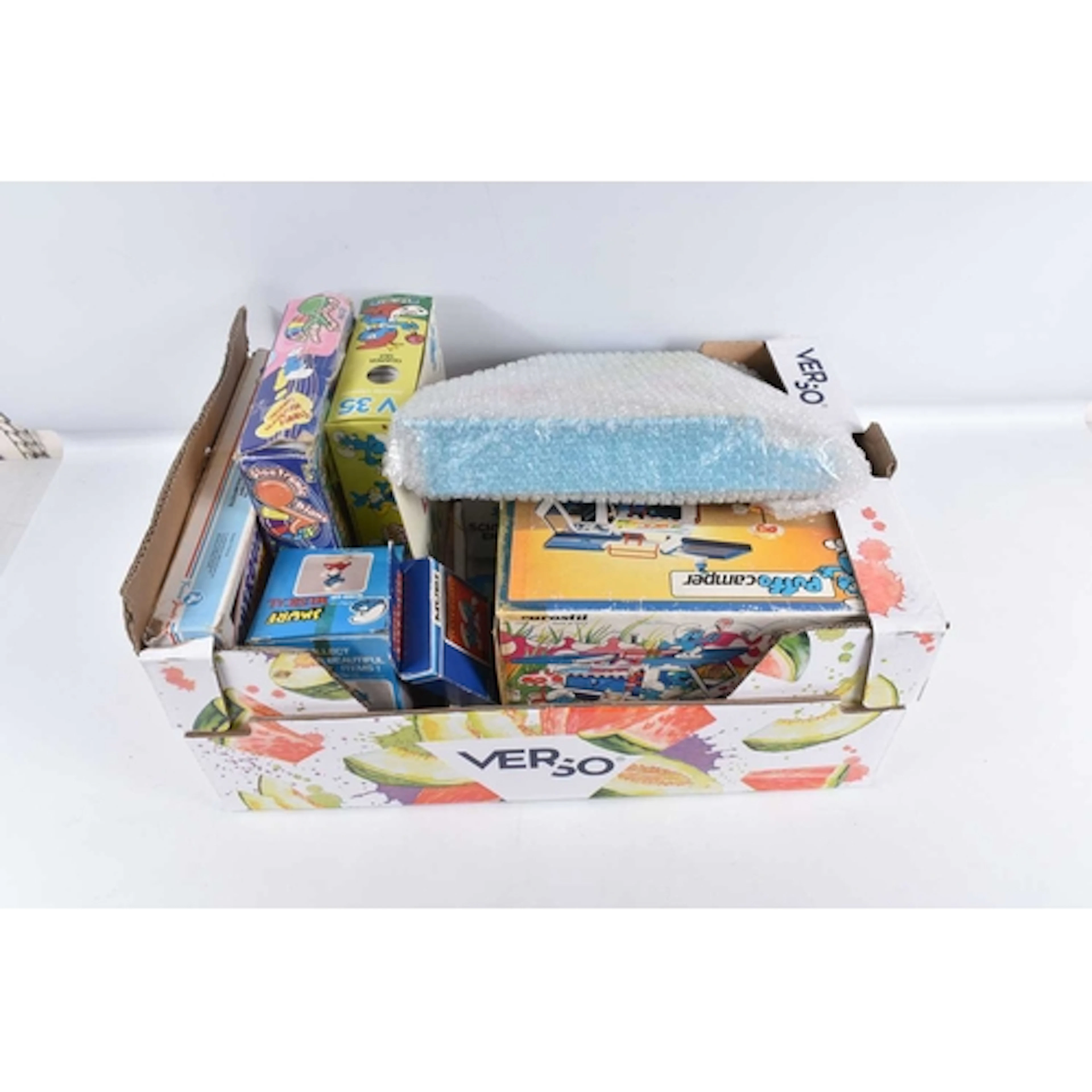 A COLLECTION OF TEN VINTAGE PEYO THE SMURFS TOYS, to include...