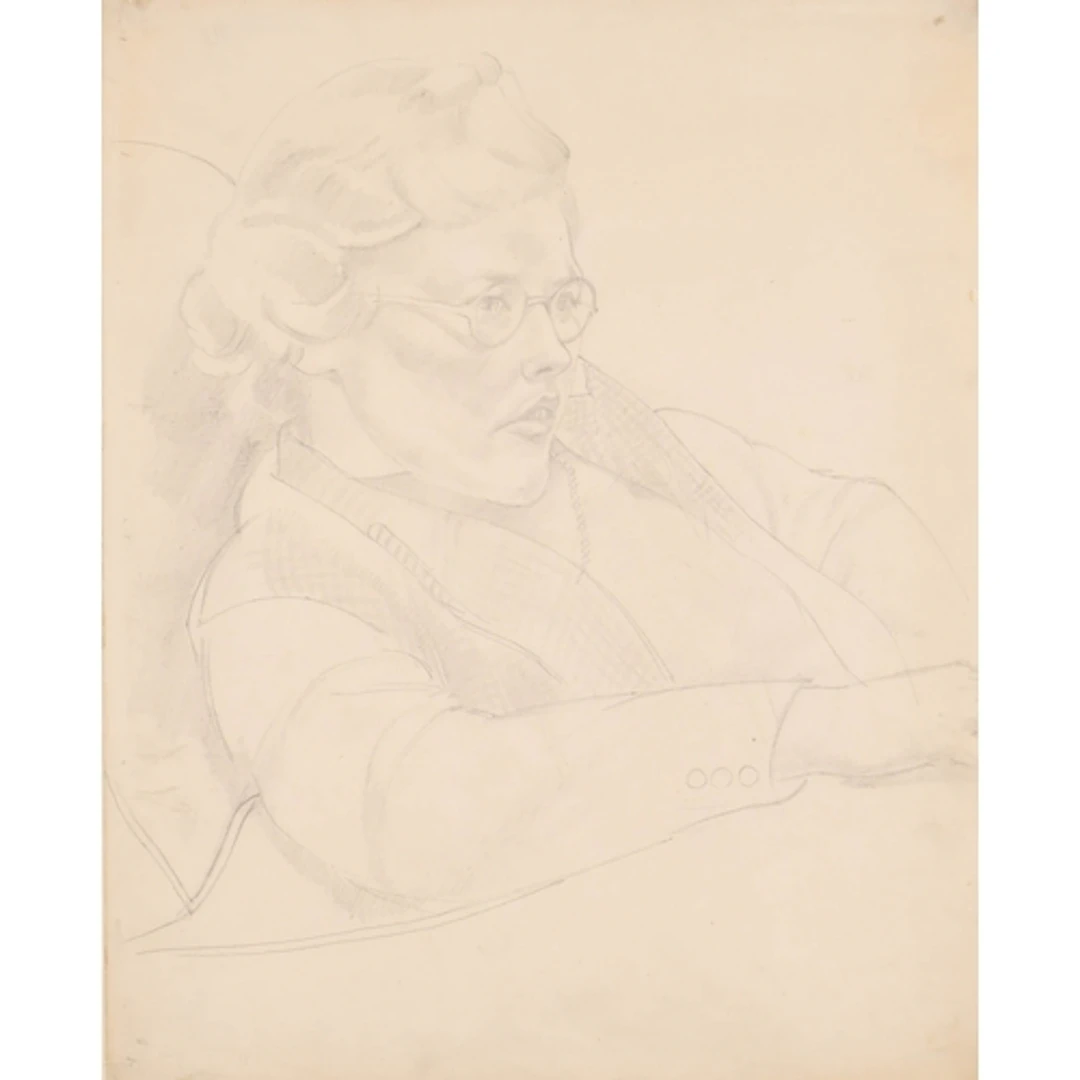 Stanley Spencer (1891-1959) British. Portrait of a Lady, bel...