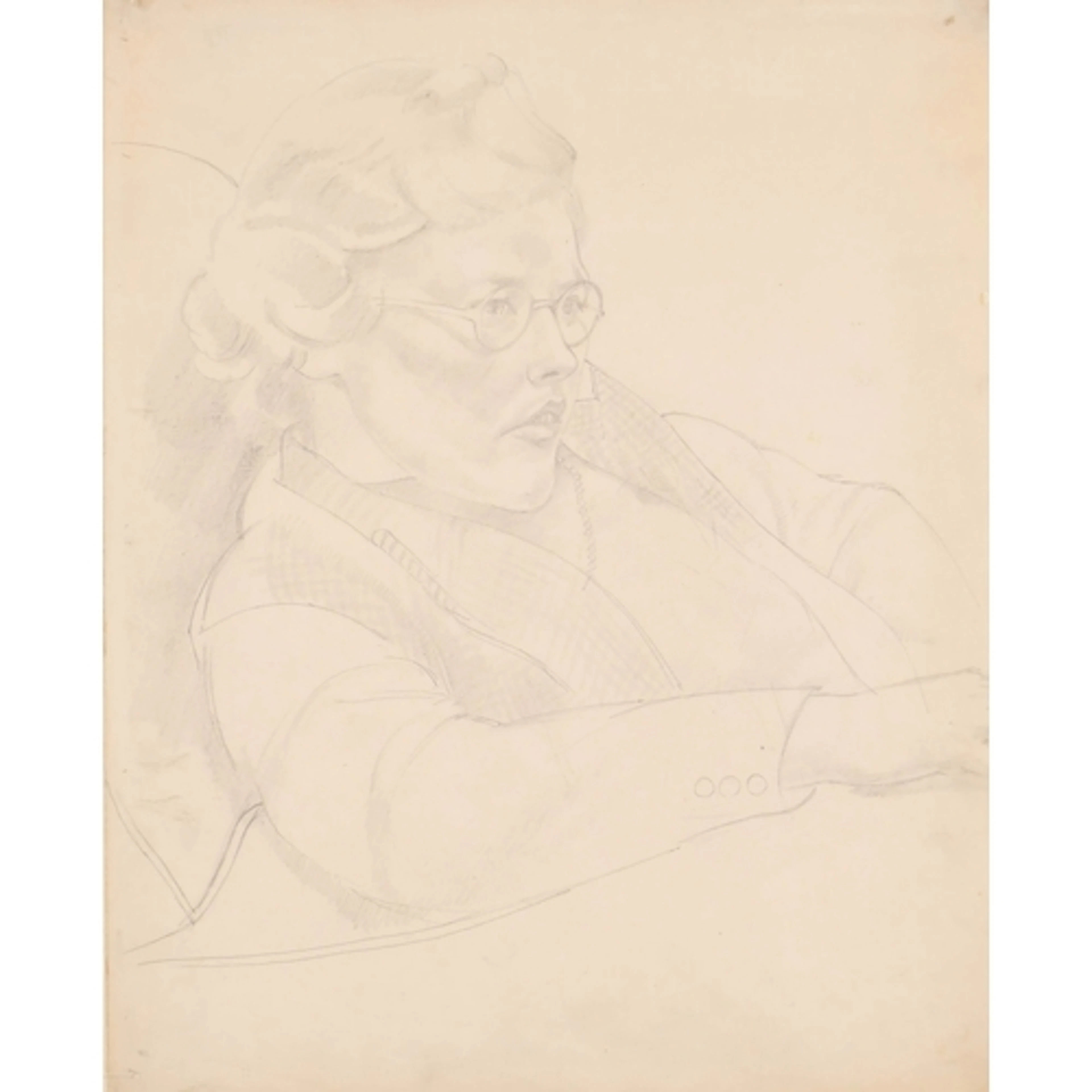 Stanley Spencer (1891-1959) British. Portrait of a Lady, bel...